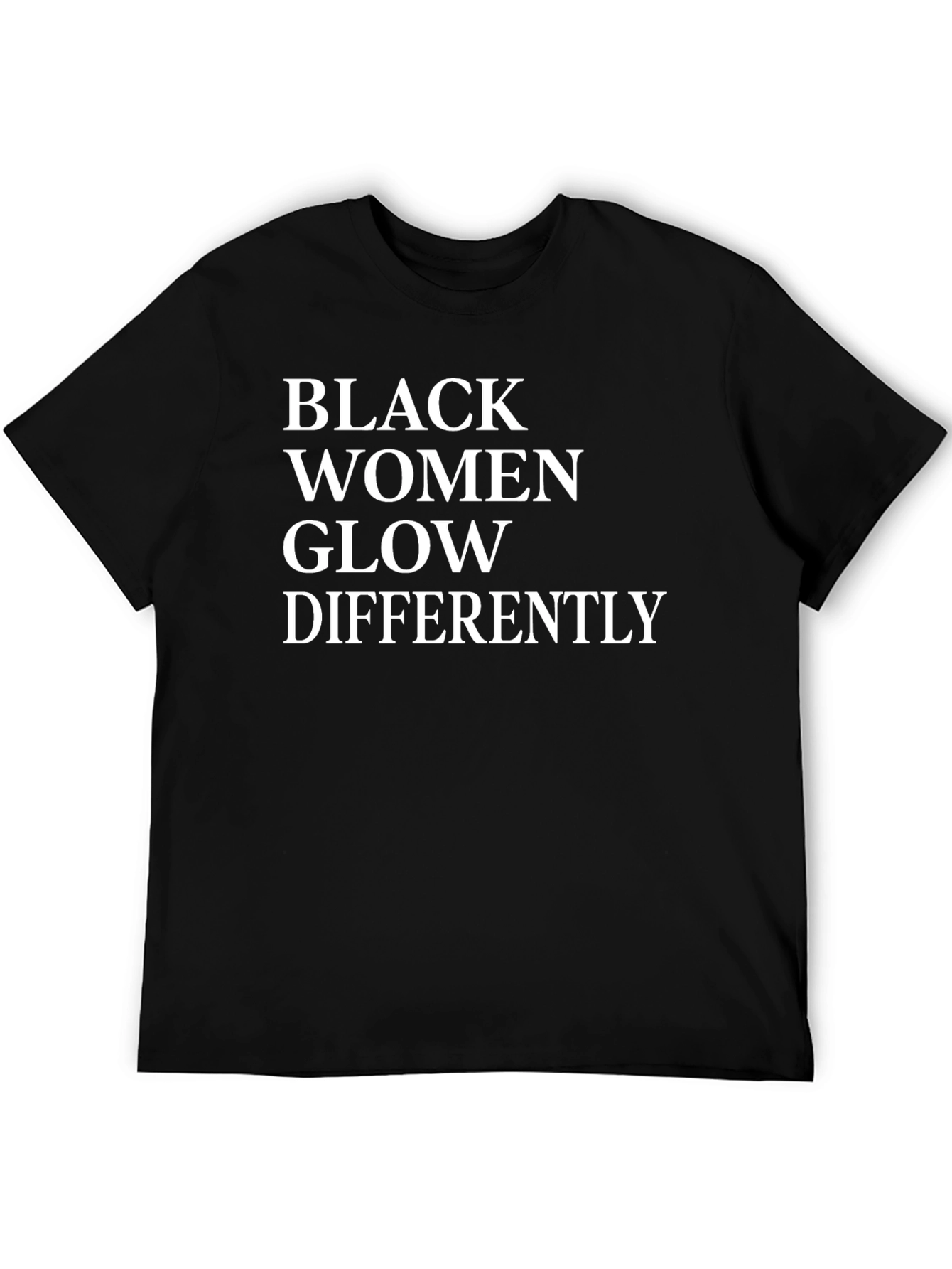 Black Women Glow Differently Graphic Tee