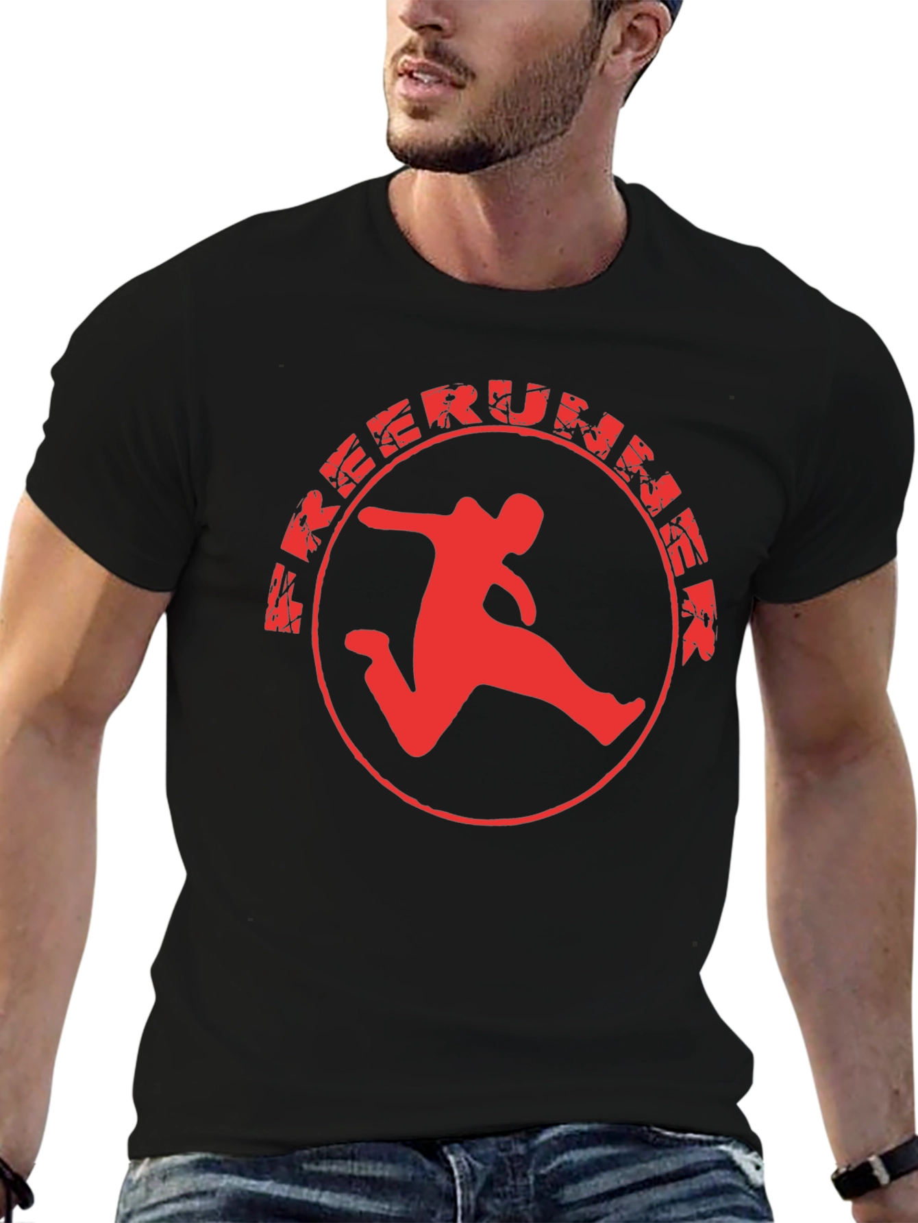Freerummer Graphic Tee - Black Cotton