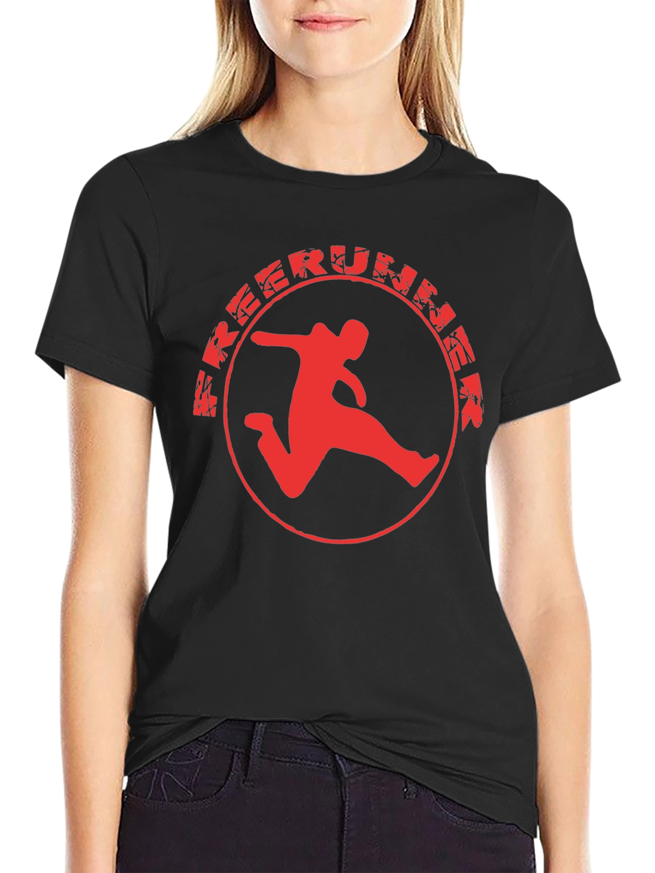 Freerummer Graphic Tee - Black Cotton