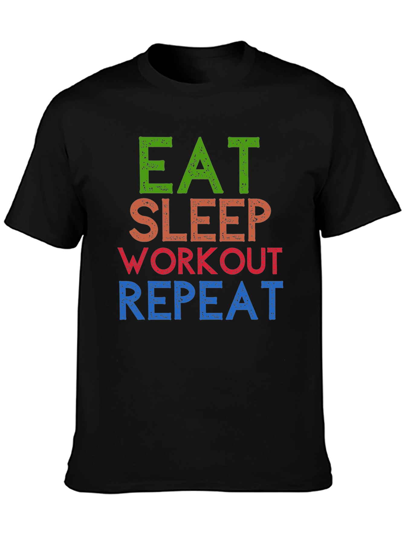 Eat Sleep Workout Repeat Graphic Tee