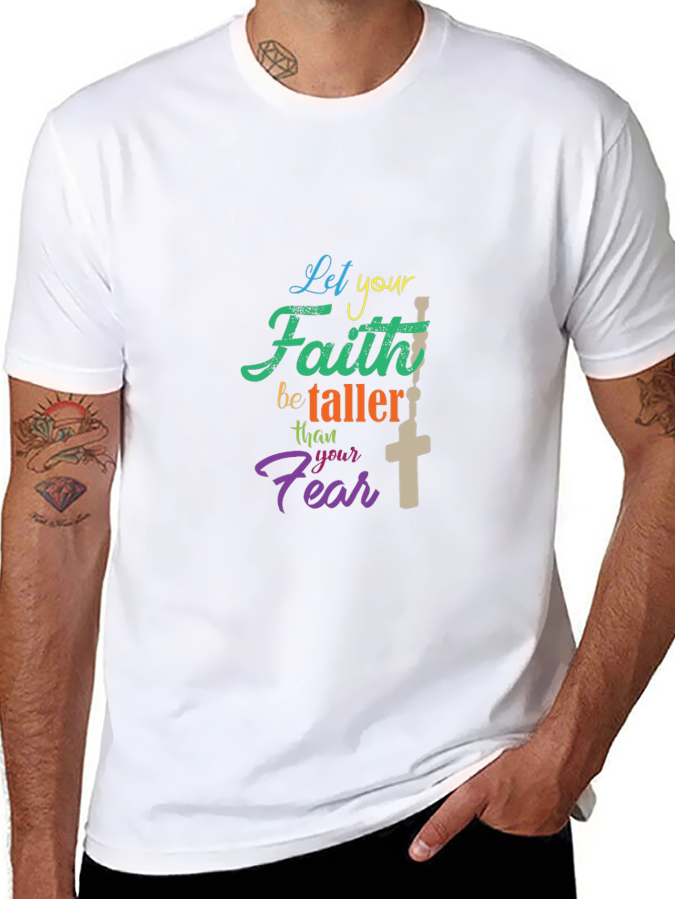 Faith Over Fear Graphic Tee - Christian Inspired Apparel