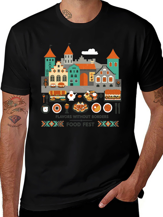 Flavors Without Borders T-Shirt - Food Fest Edition