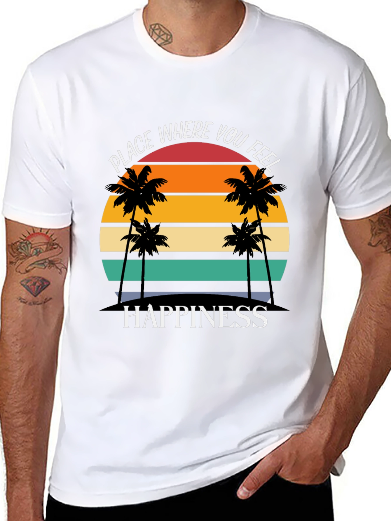 Paradise Found T-Shirt - Happiness Destination Tee