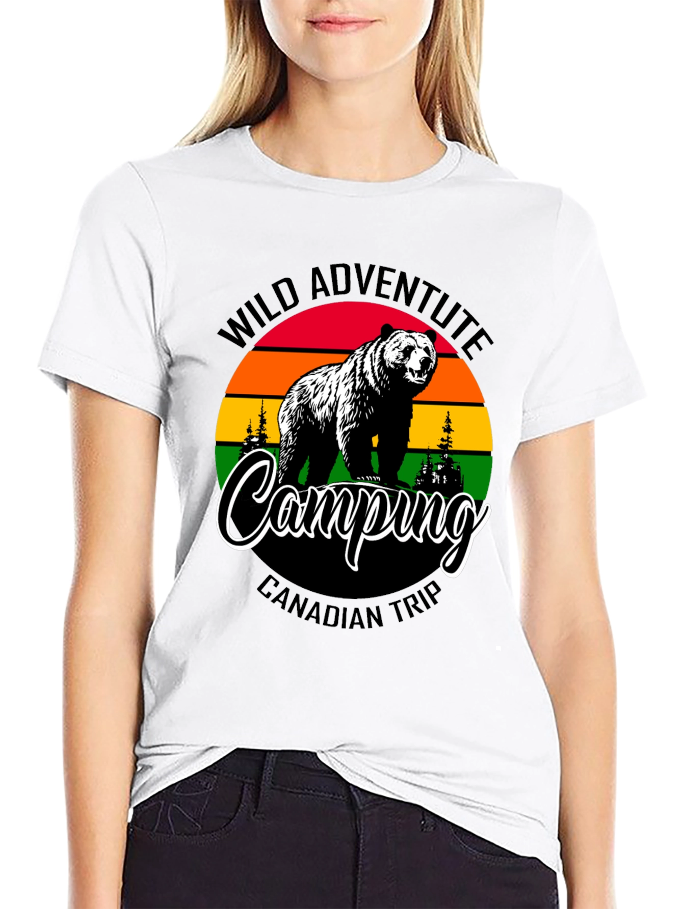 Wild Adventure Camping Bear T-Shirt