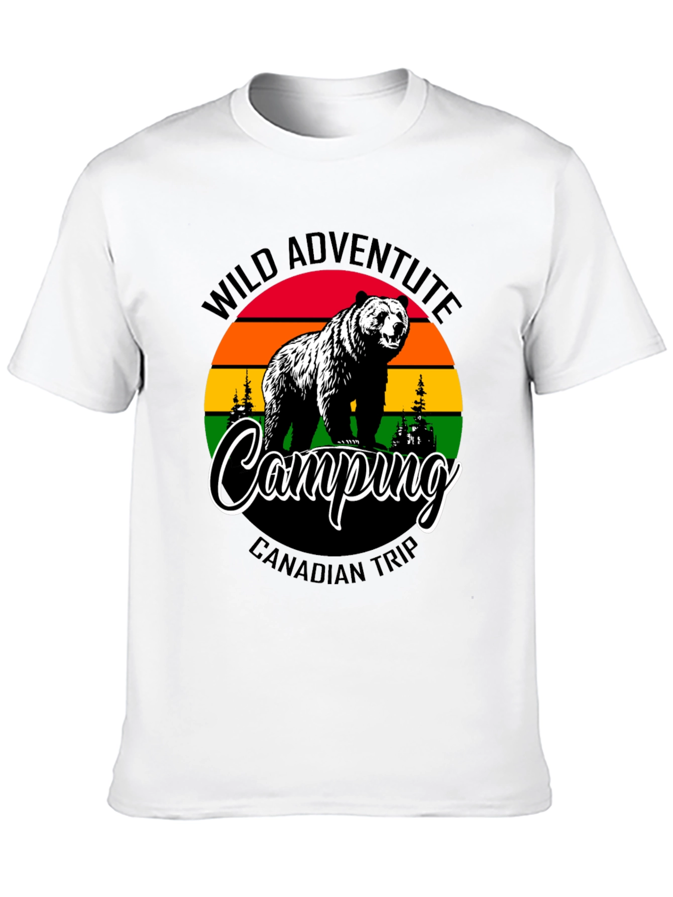 Wild Adventure Camping Bear T-Shirt