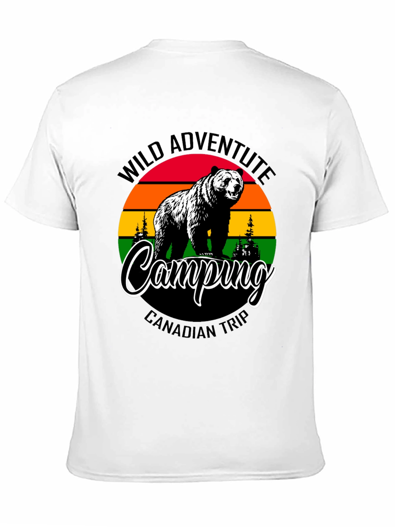 Wild Adventure Camping Bear T-Shirt