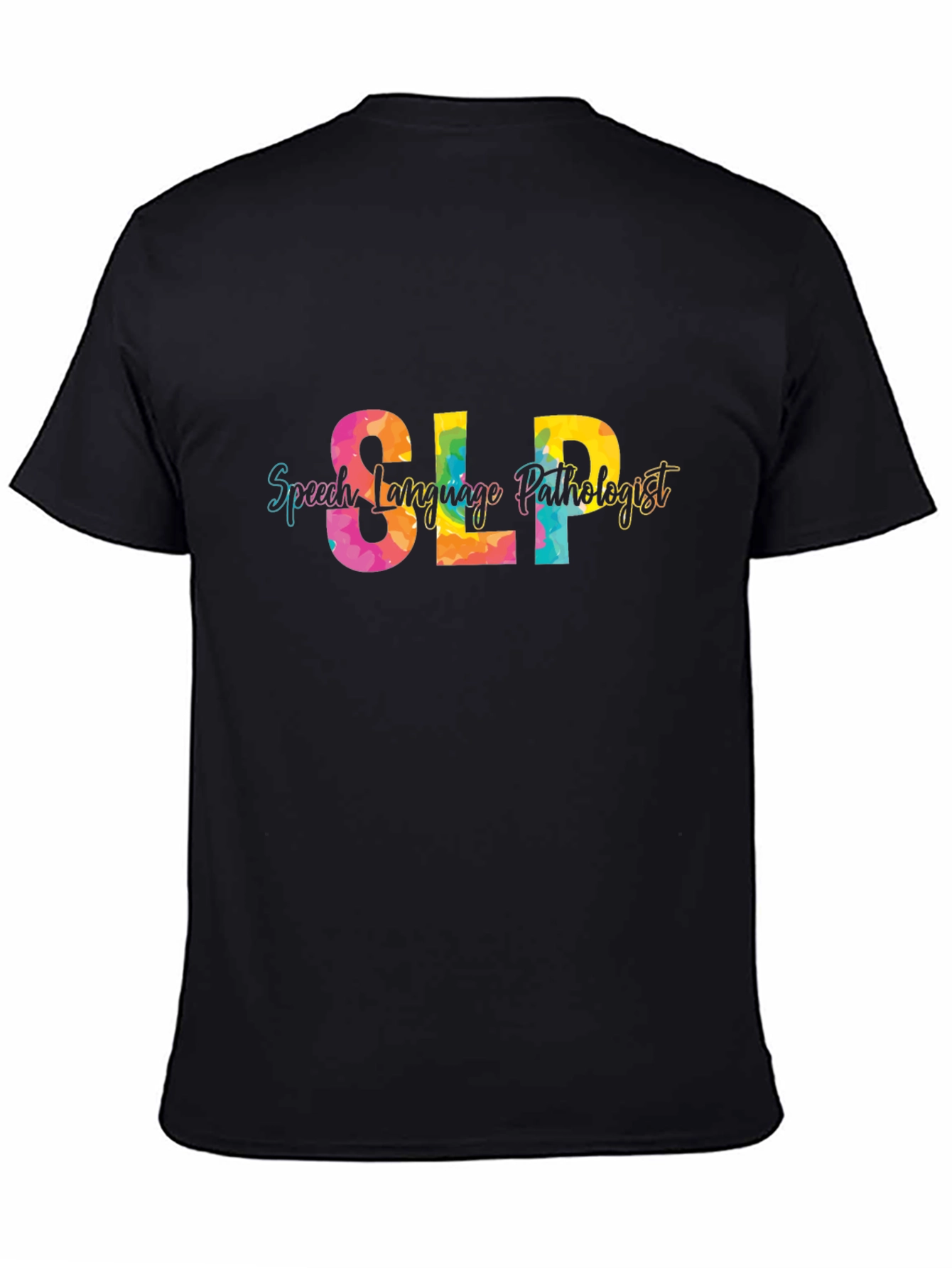 SLP Speech Language Pathologist Black T-Shirt