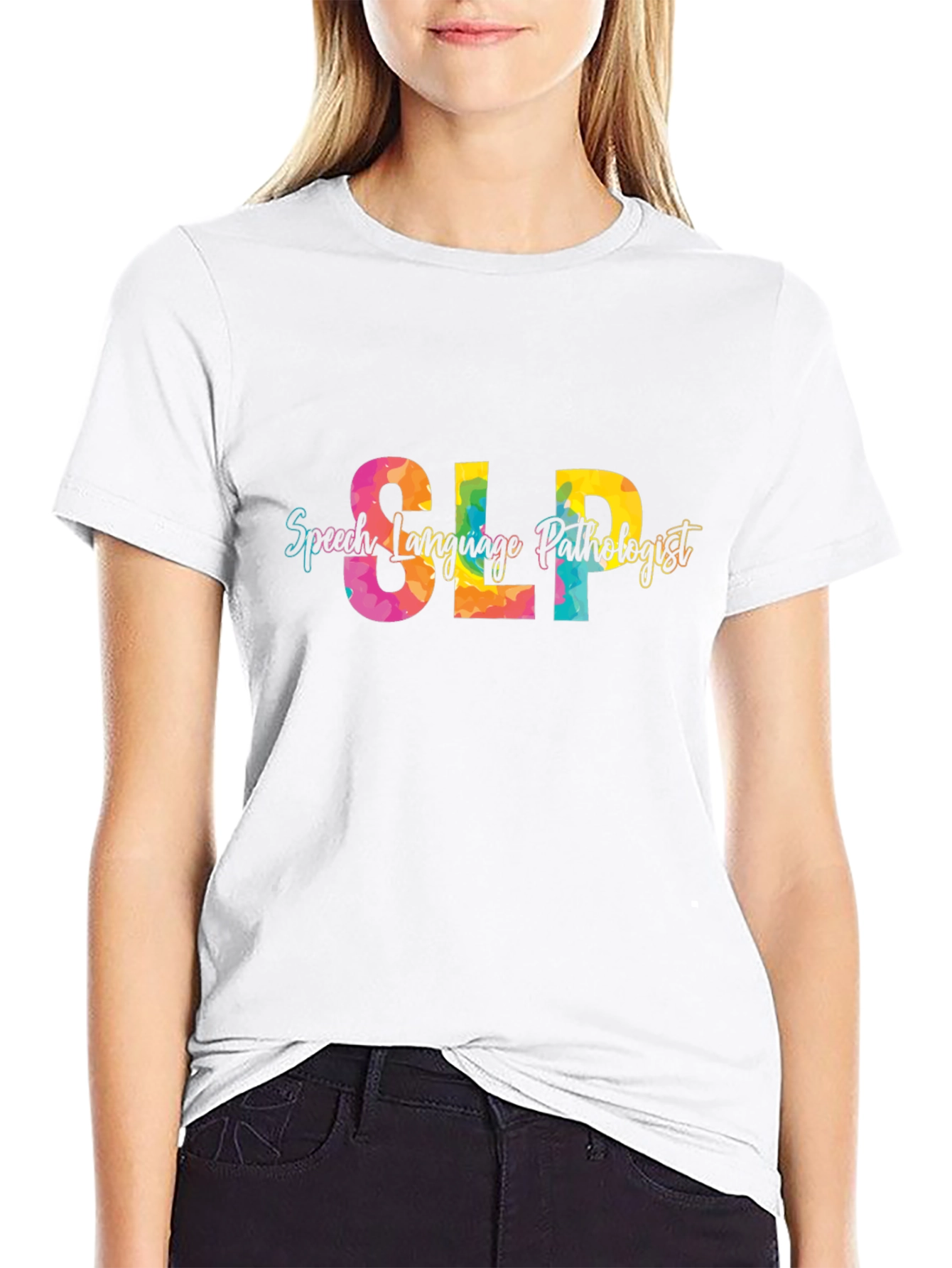 SLP Speech Language Pathologist Black T-Shirt