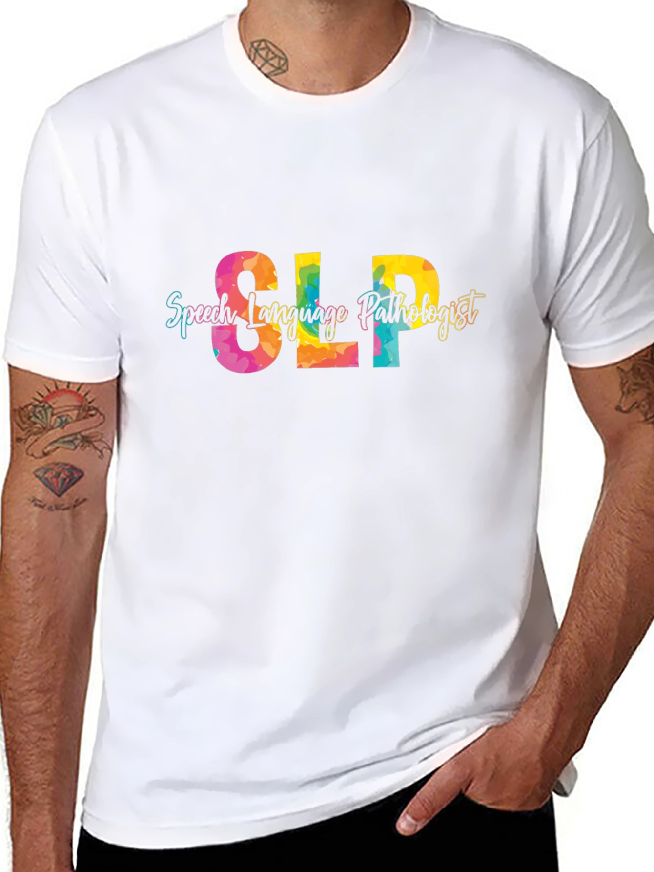 SLP Speech Language Pathologist Black T-Shirt