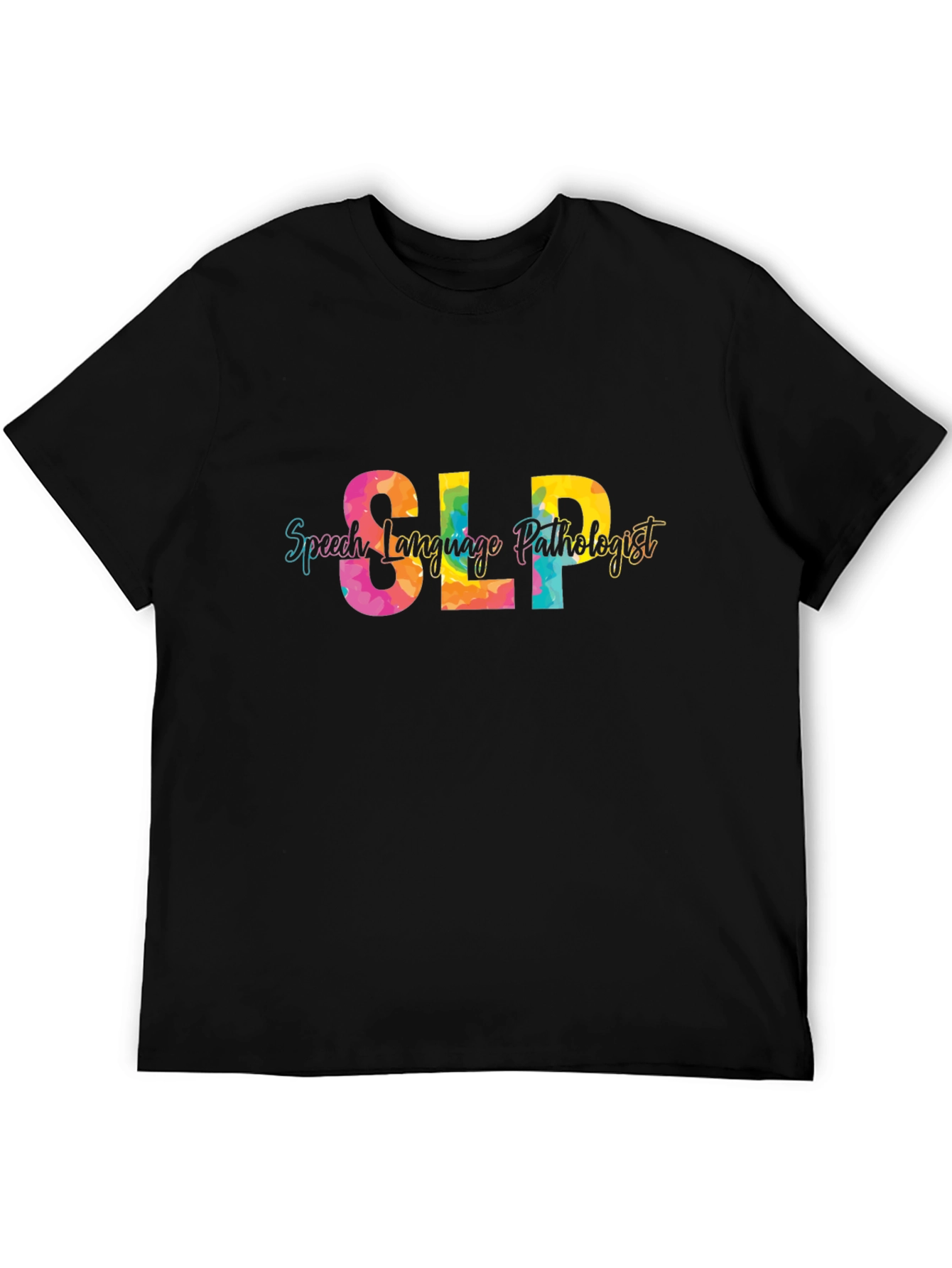 SLP Speech Language Pathologist Black T-Shirt