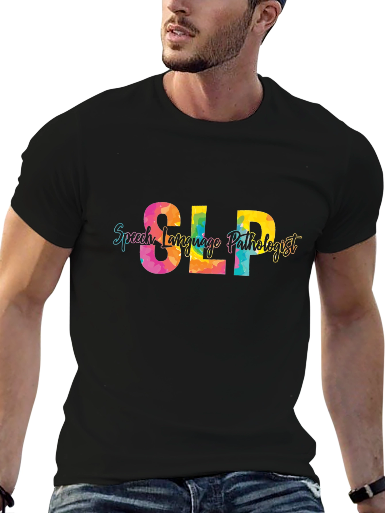 SLP Speech Language Pathologist Black T-Shirt
