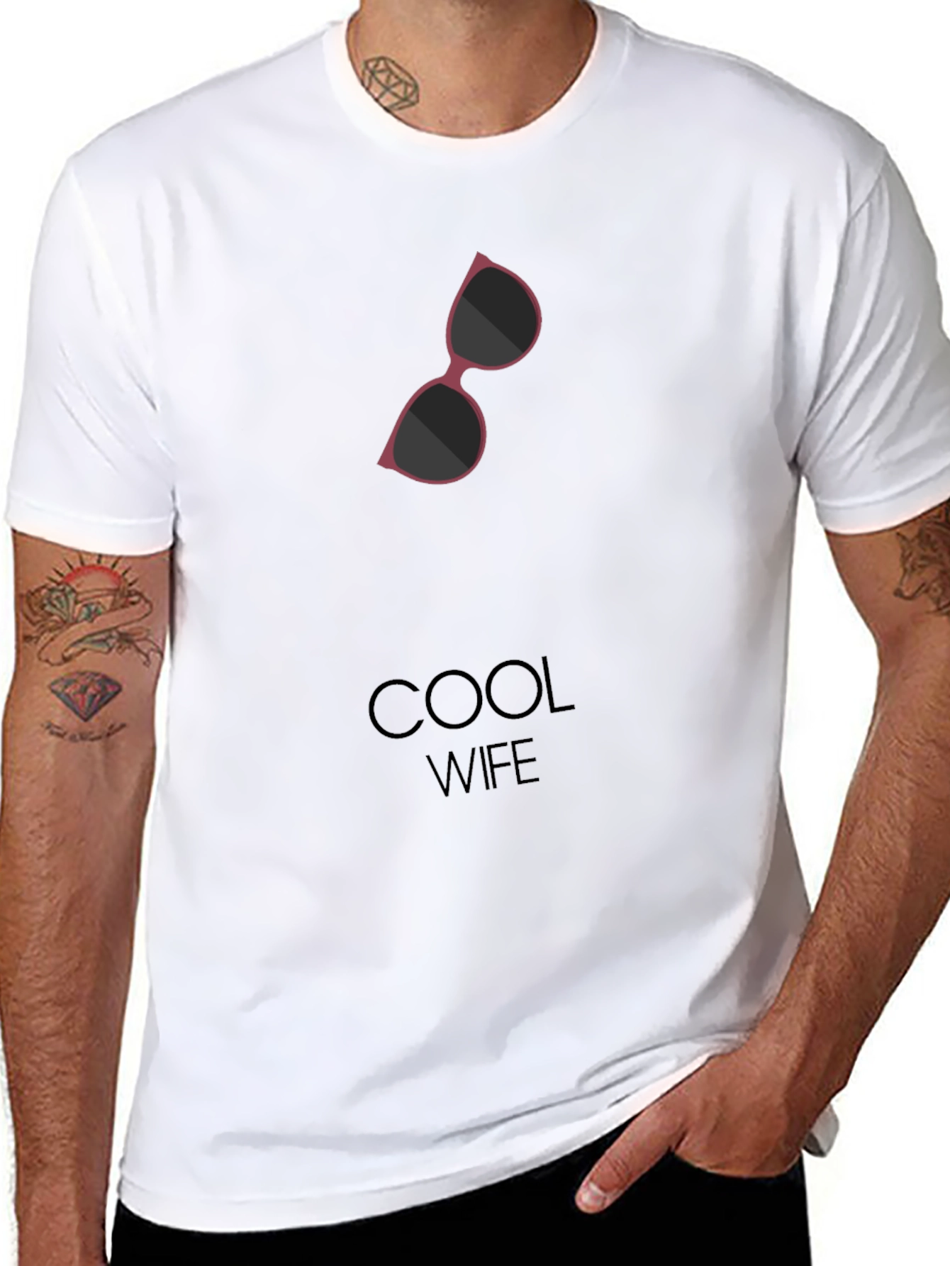 Cool Wife Graphic Tee - Stylish Husband Gift