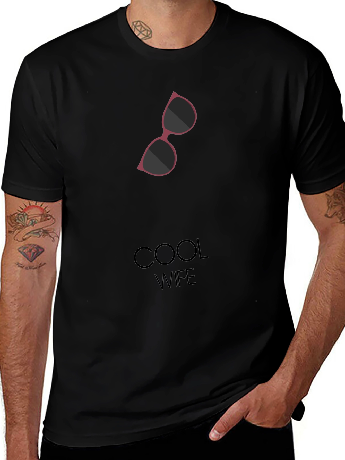 Cool Wife Graphic Tee - Stylish Husband Gift