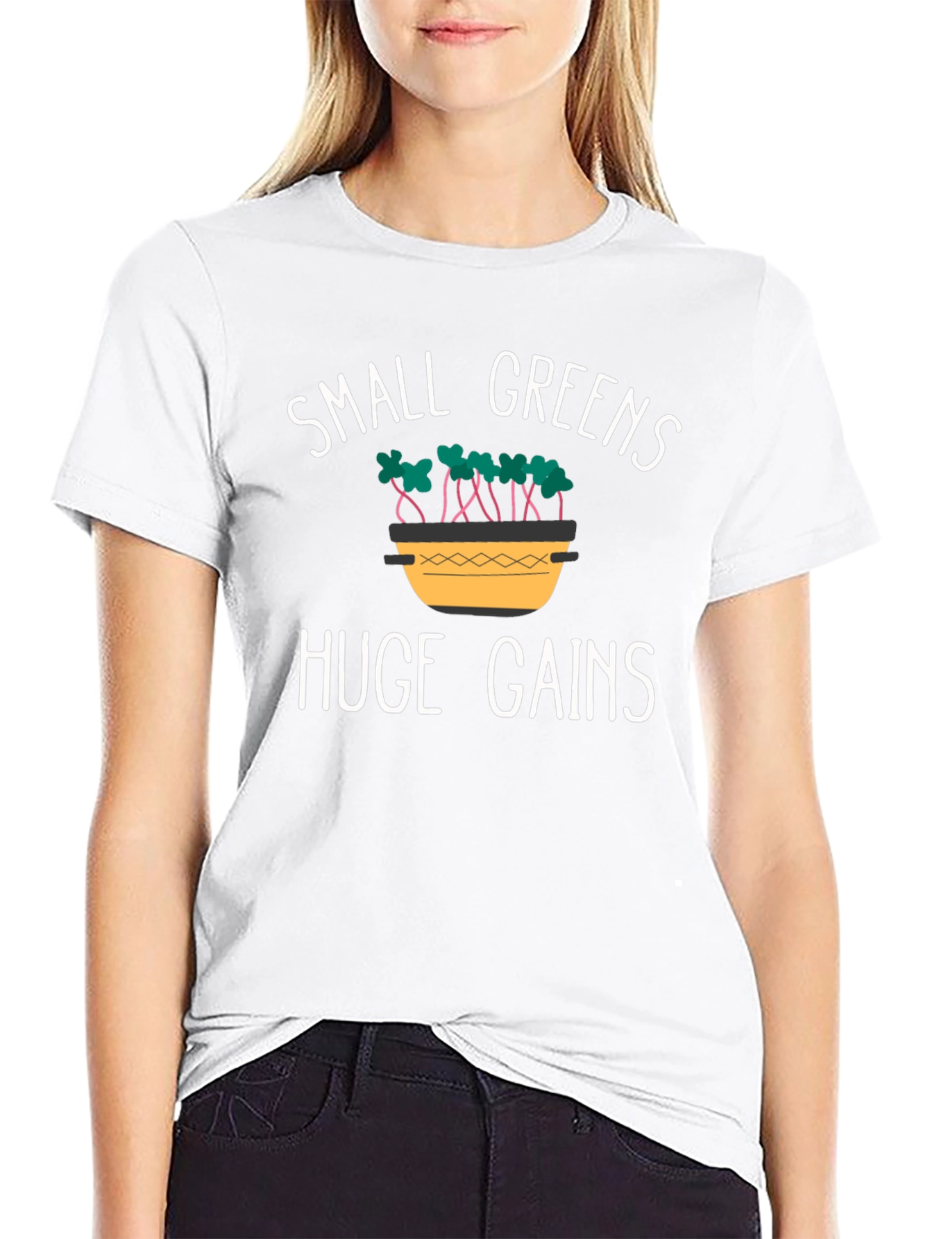 Small Greens Huge Gains Graphic Tee