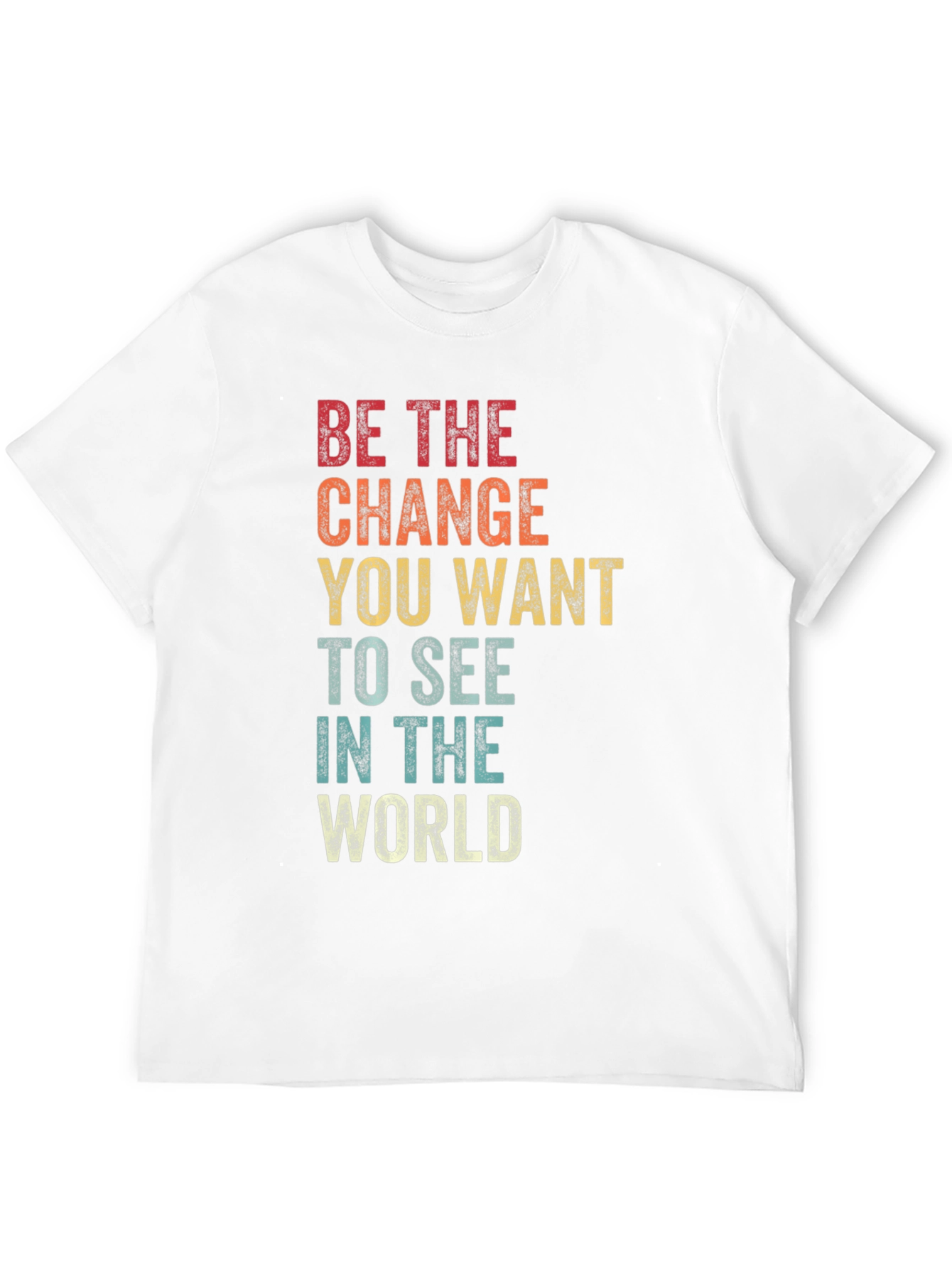 Retro Inspirational T-Shirt - Be The Change