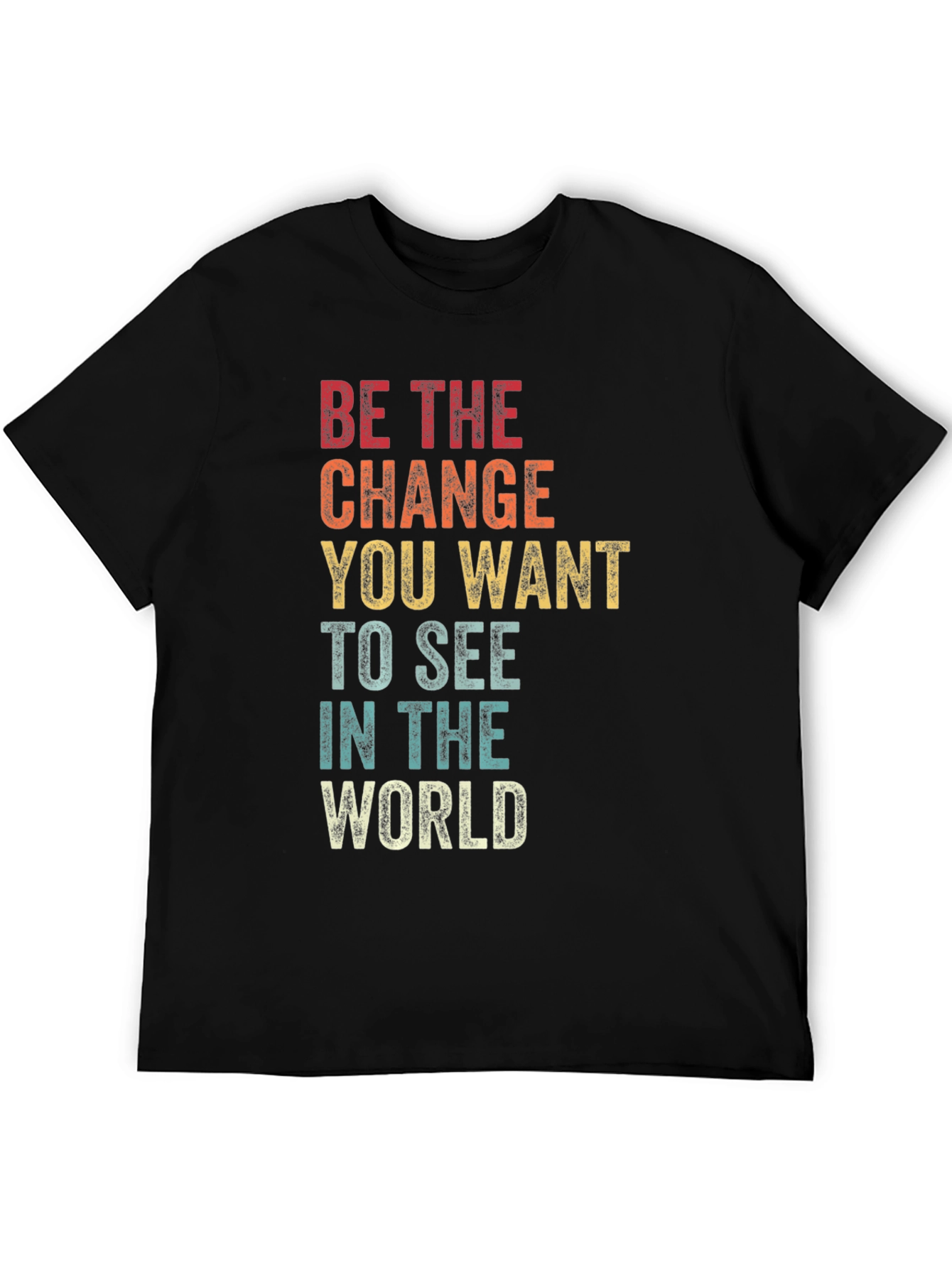 Retro Inspirational T-Shirt - Be The Change