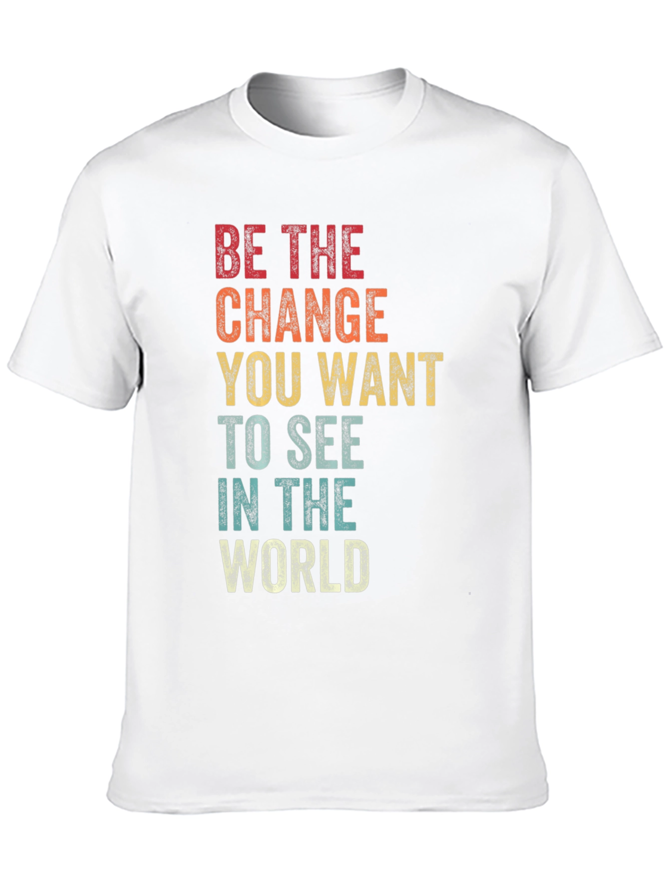Retro Inspirational T-Shirt - Be The Change