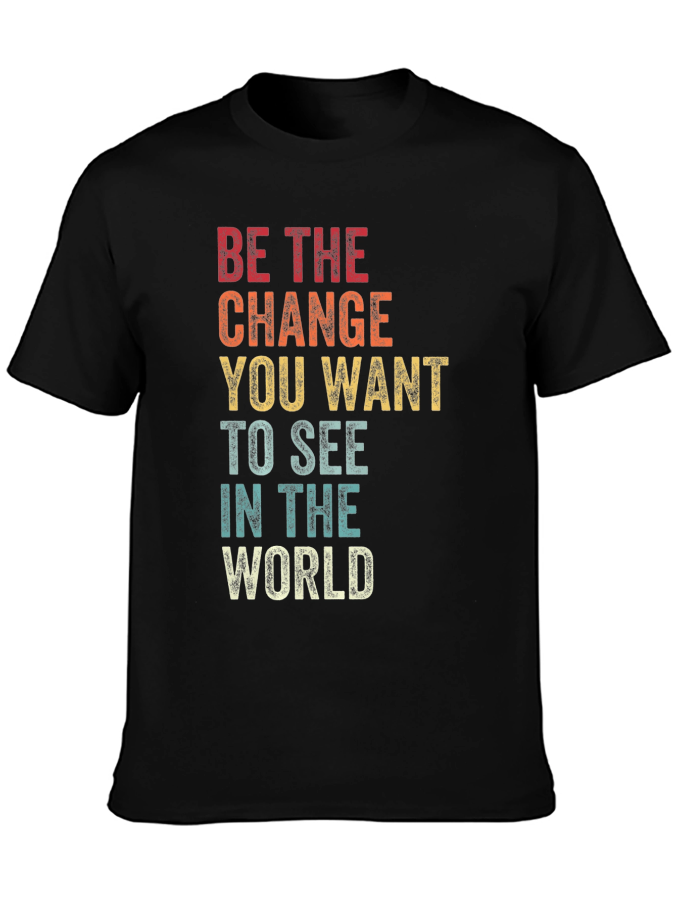 Retro Inspirational T-Shirt - Be The Change