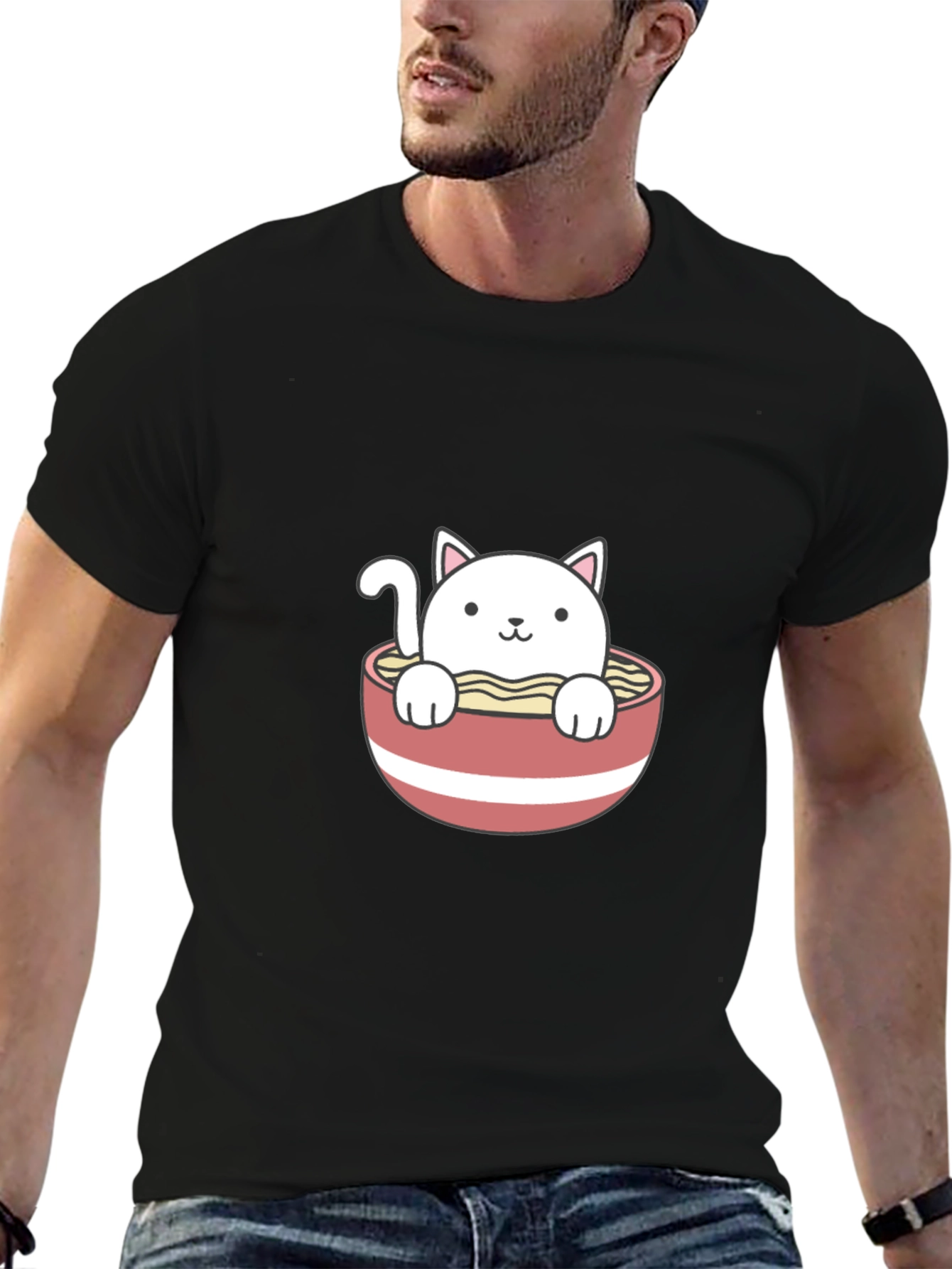 Ramen Cat T-Shirt - Cute & Comfy