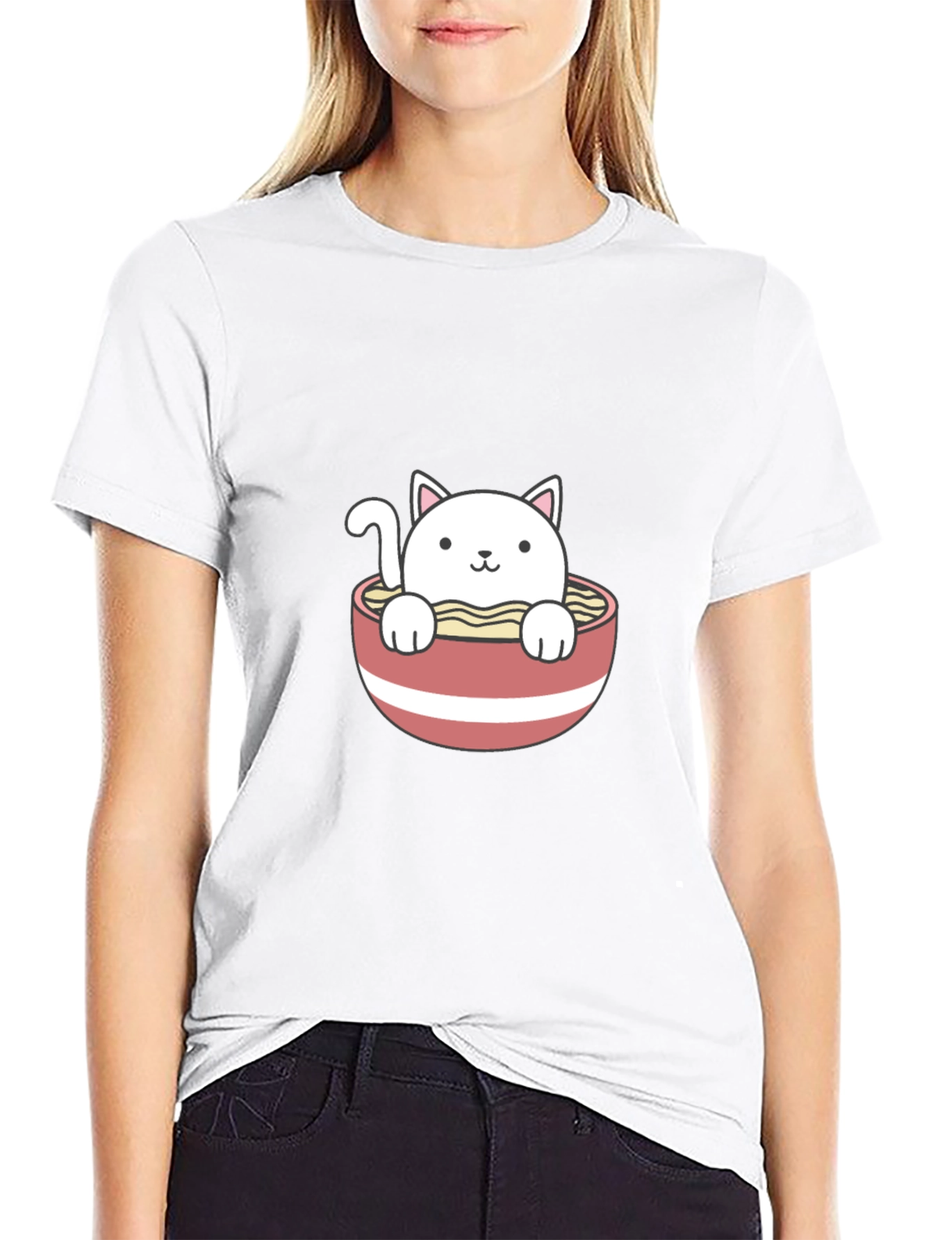 Ramen Cat T-Shirt - Cute & Comfy