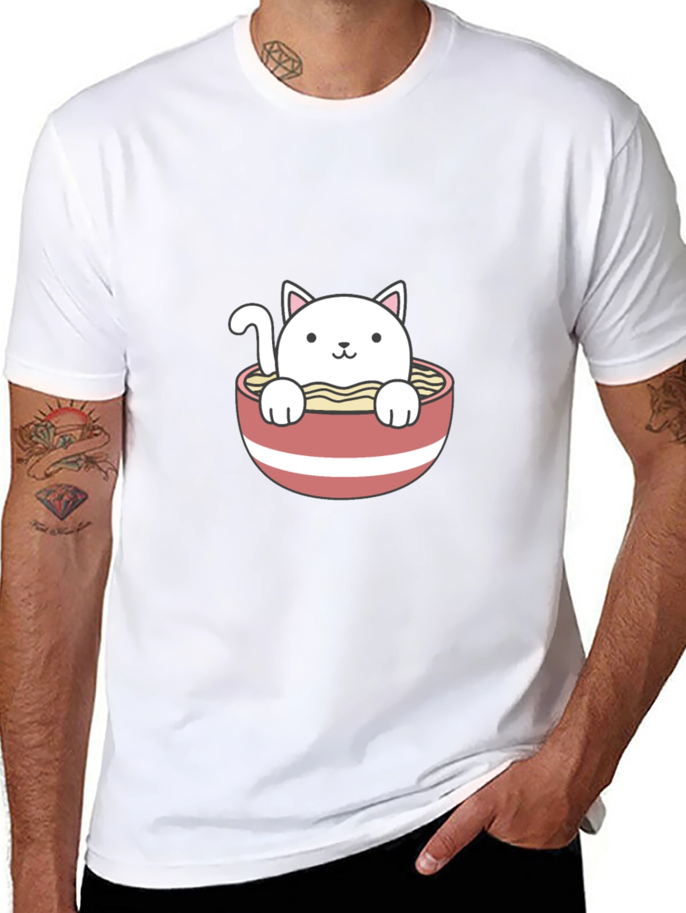 Ramen Cat T-Shirt - Cute & Comfy
