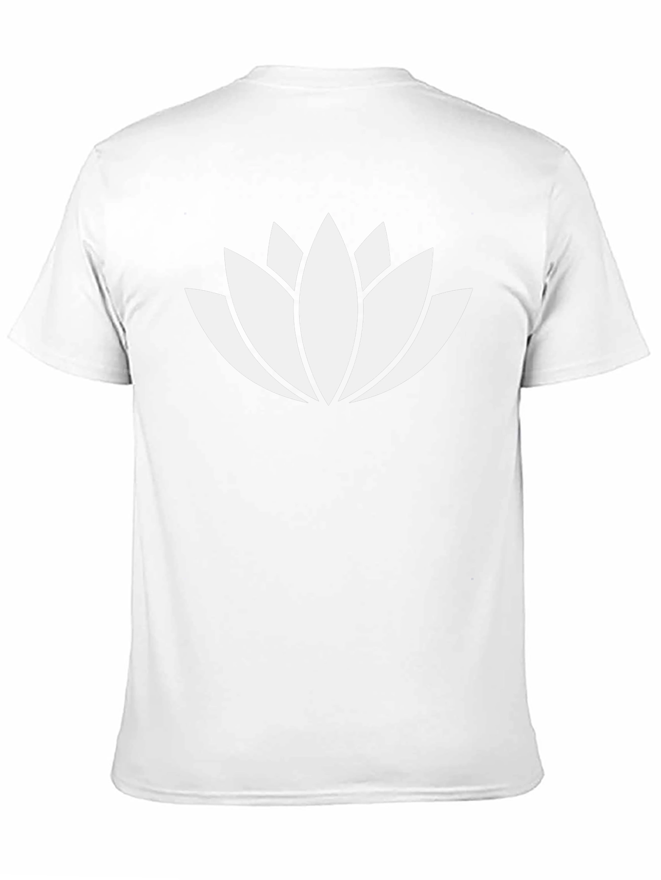 Lotus Flower Graphic T-Shirt - Black Cotton Blend
