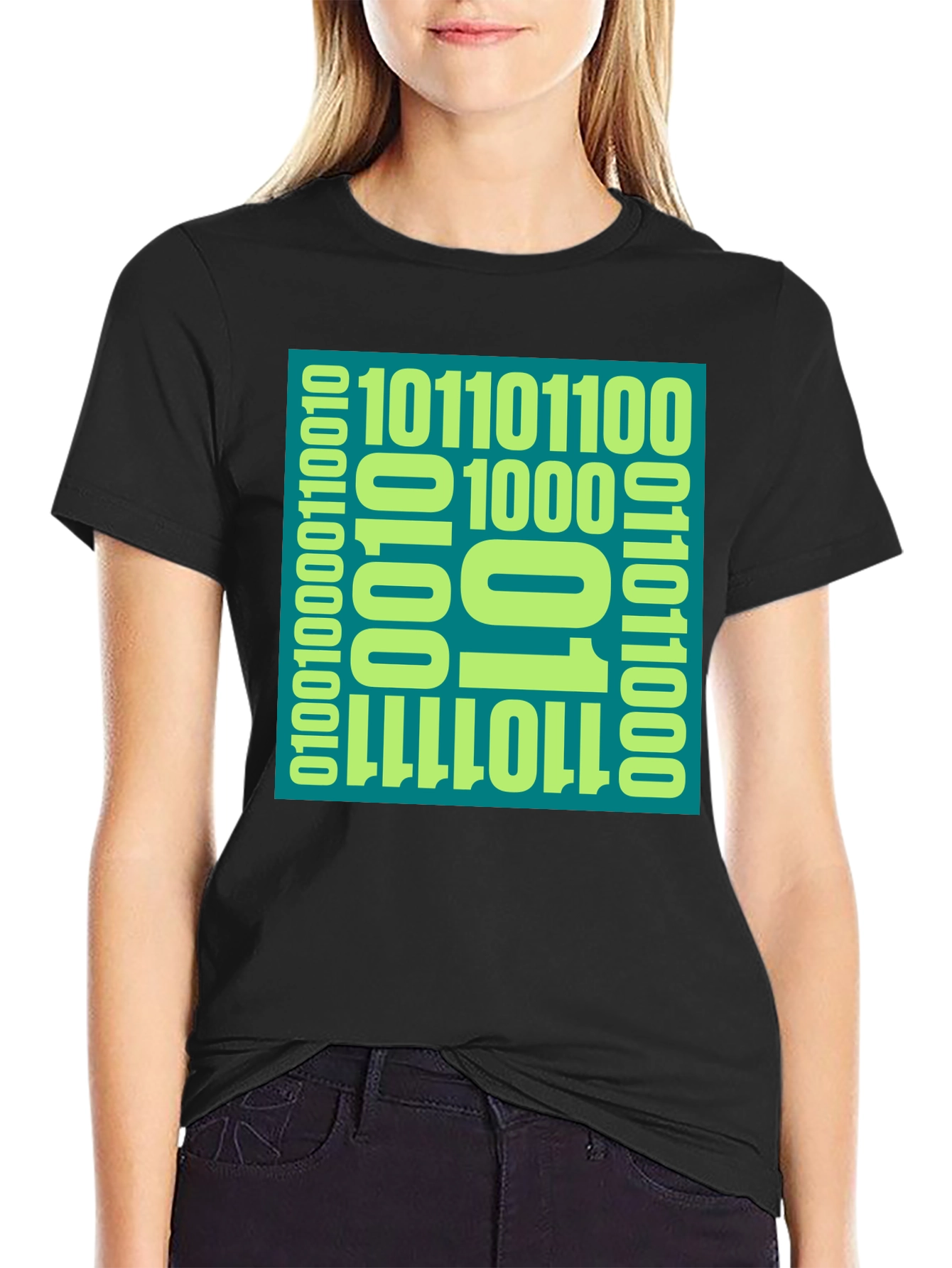 Binary Code Graphic Tee - Programmer Style