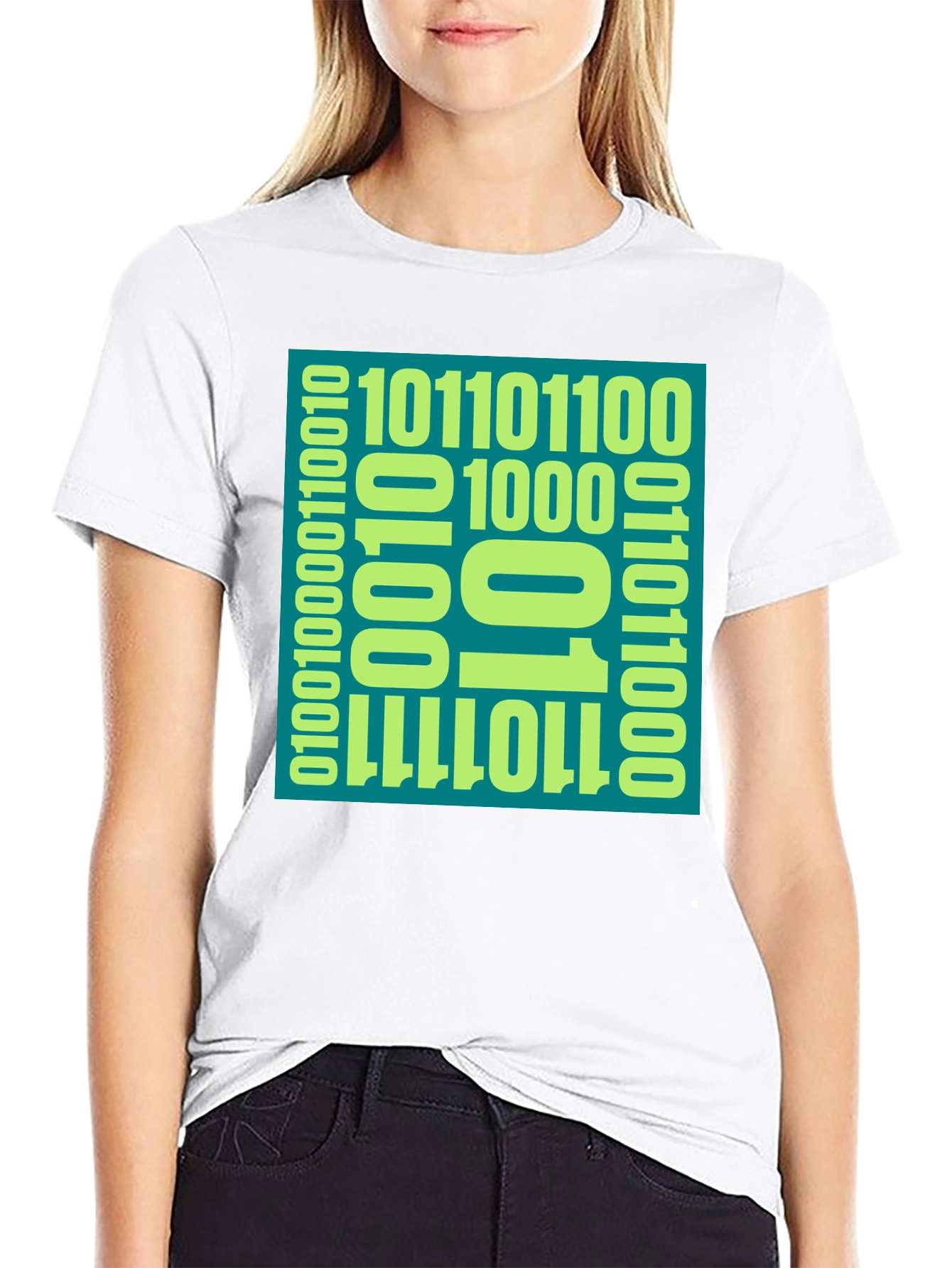 Binary Code Graphic Tee - Programmer Style