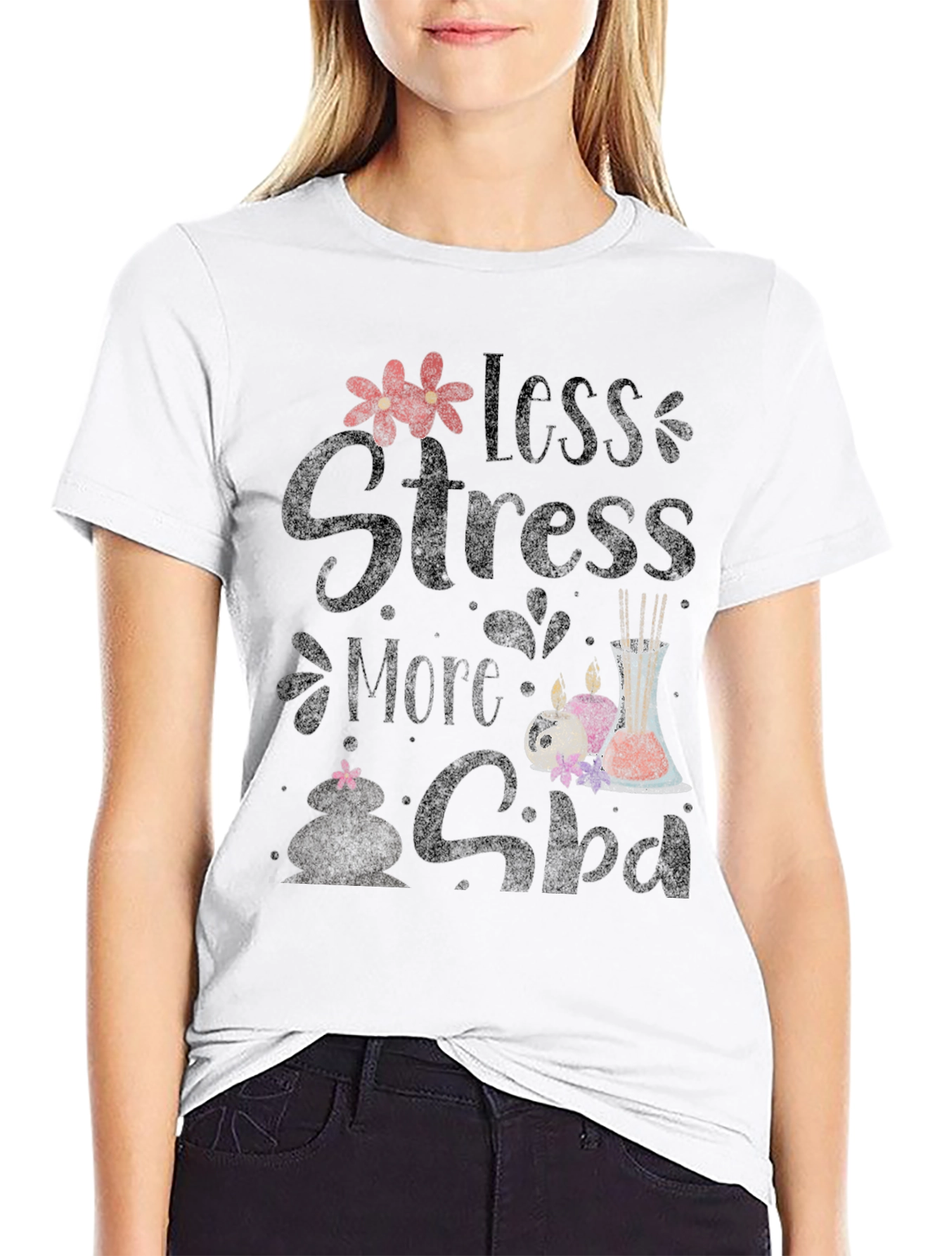 Less Stress More Spa Graphic Tee