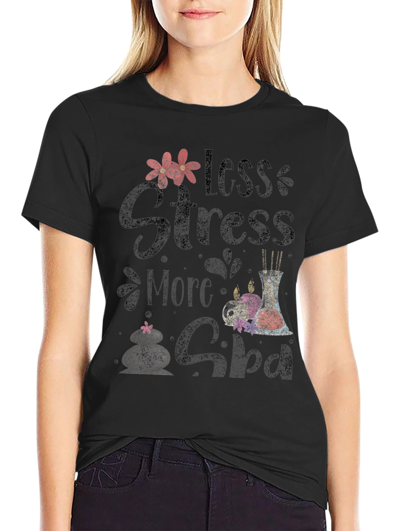Less Stress More Spa Graphic Tee