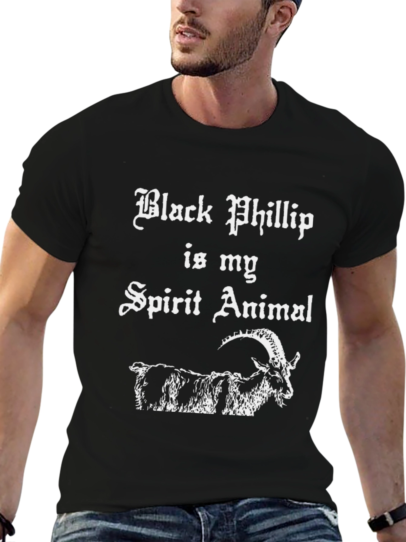 Black Phillip Spirit Animal Graphic T-Shirt