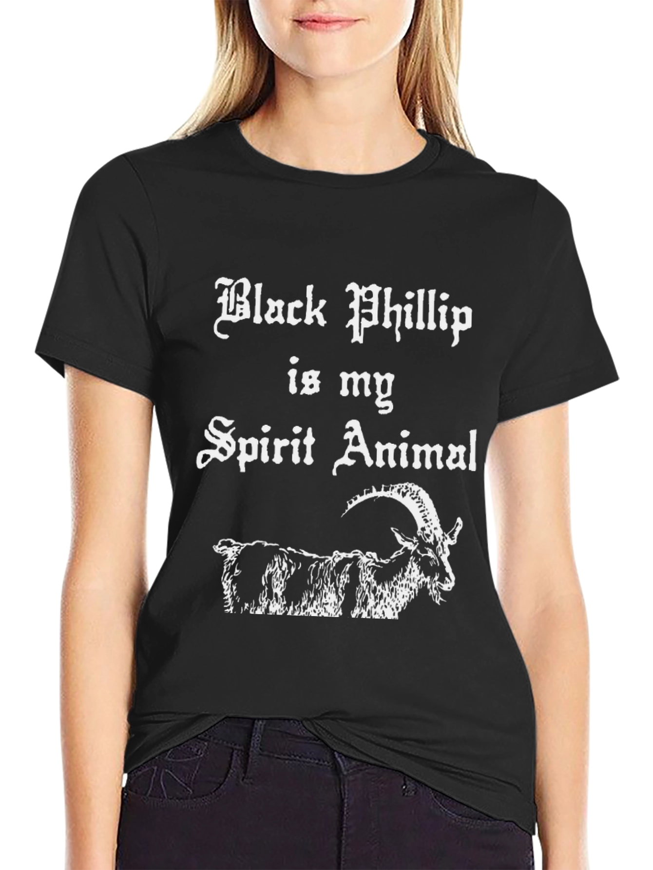 Black Phillip Spirit Animal Graphic T-Shirt