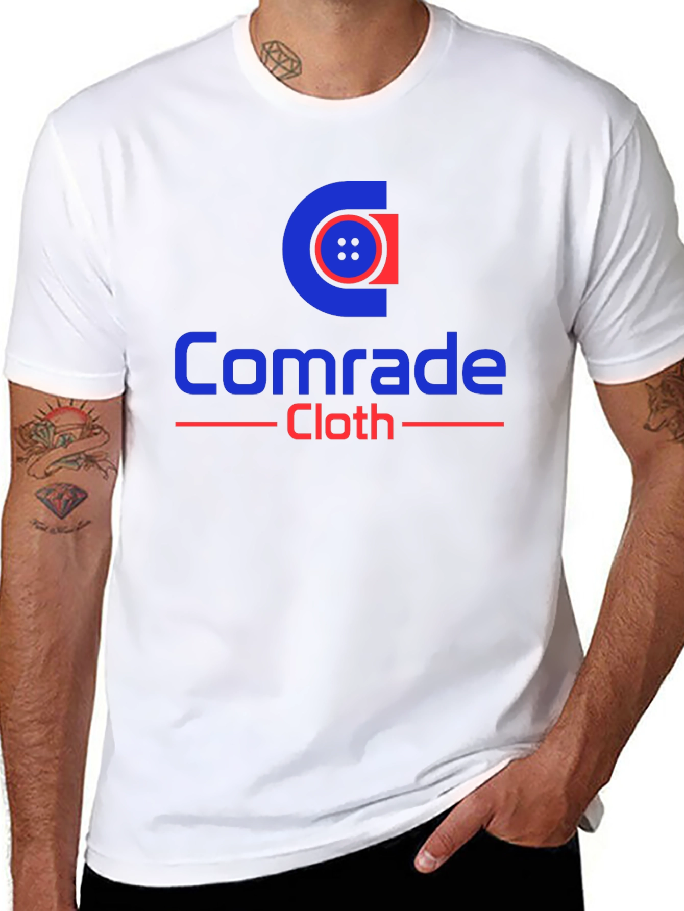 Comrade Cloth Graphic Tee - Black Cotton Blend