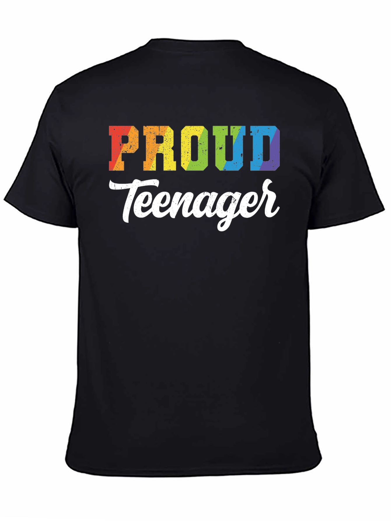 Proud Teenager Rainbow Graphic T-Shirt