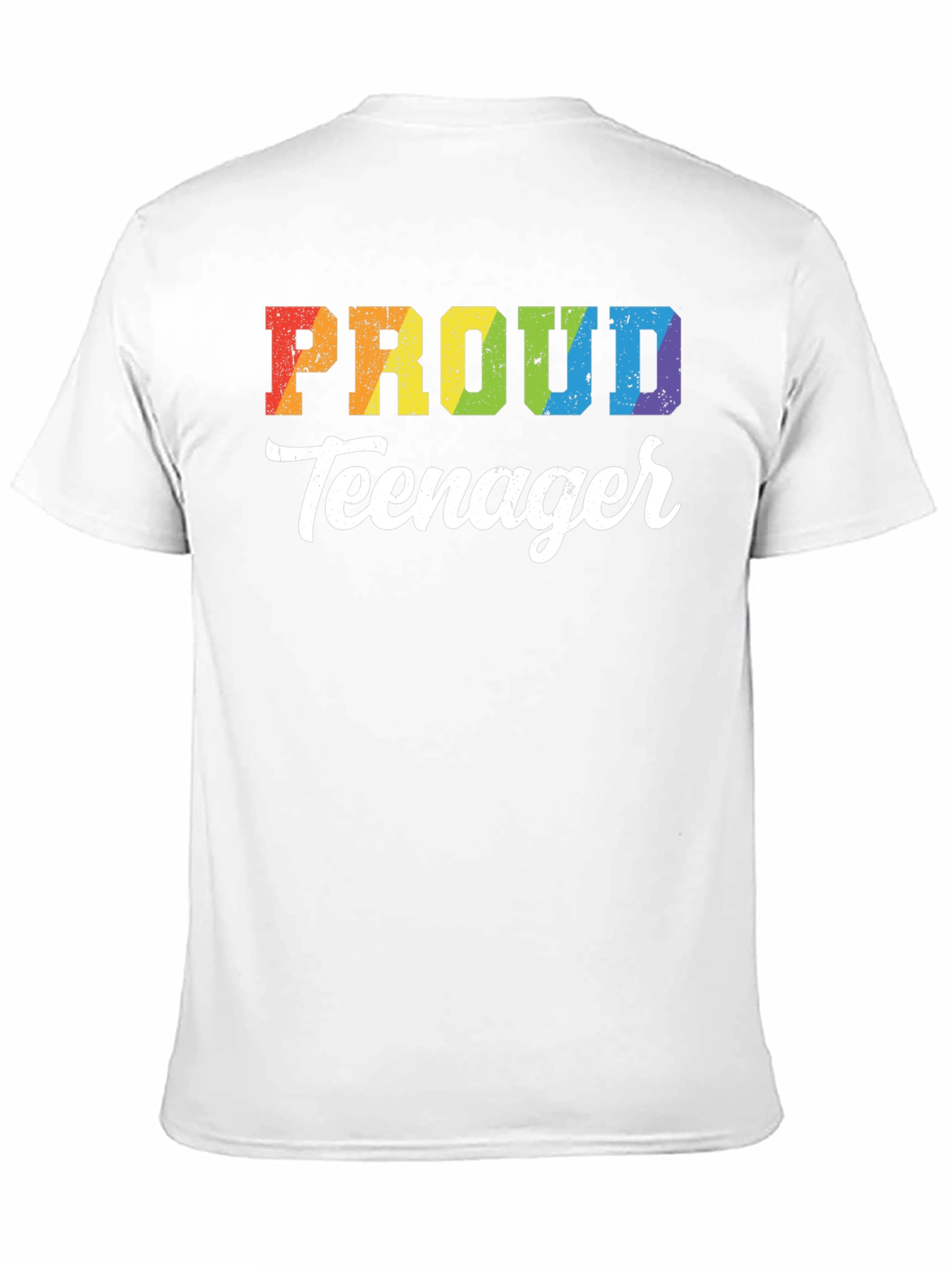 Proud Teenager Rainbow Graphic T-Shirt