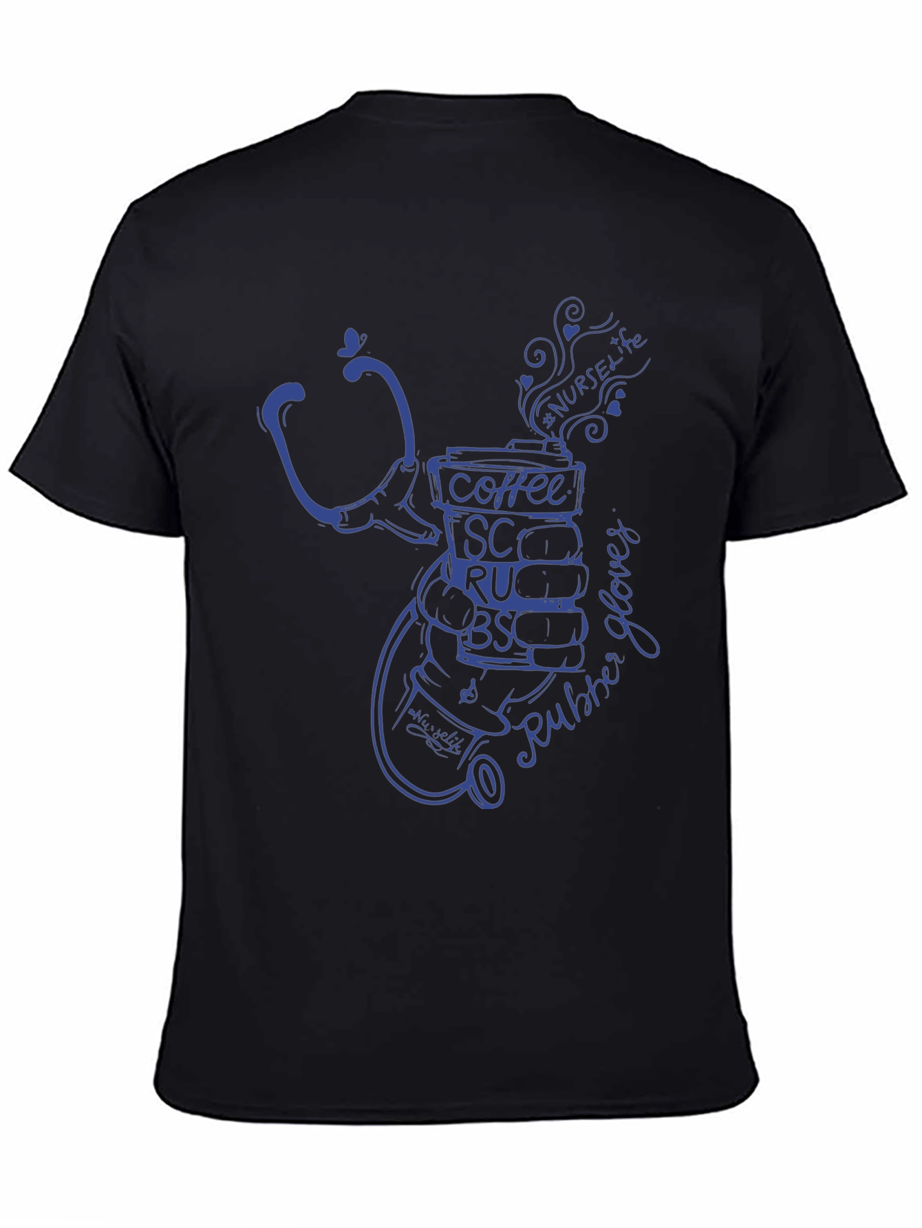 Nurse Life Coffee Stethoscope Graphic Tee