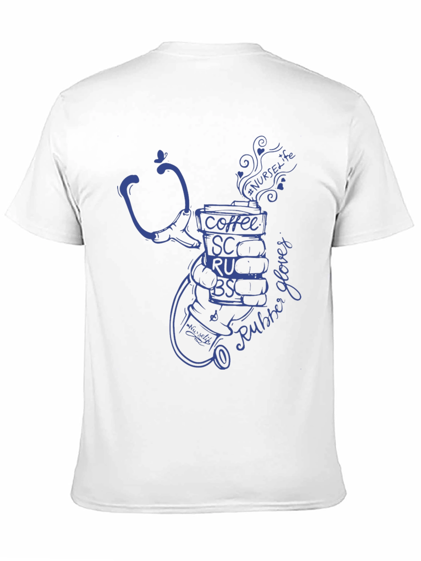 Nurse Life Coffee Stethoscope Graphic Tee