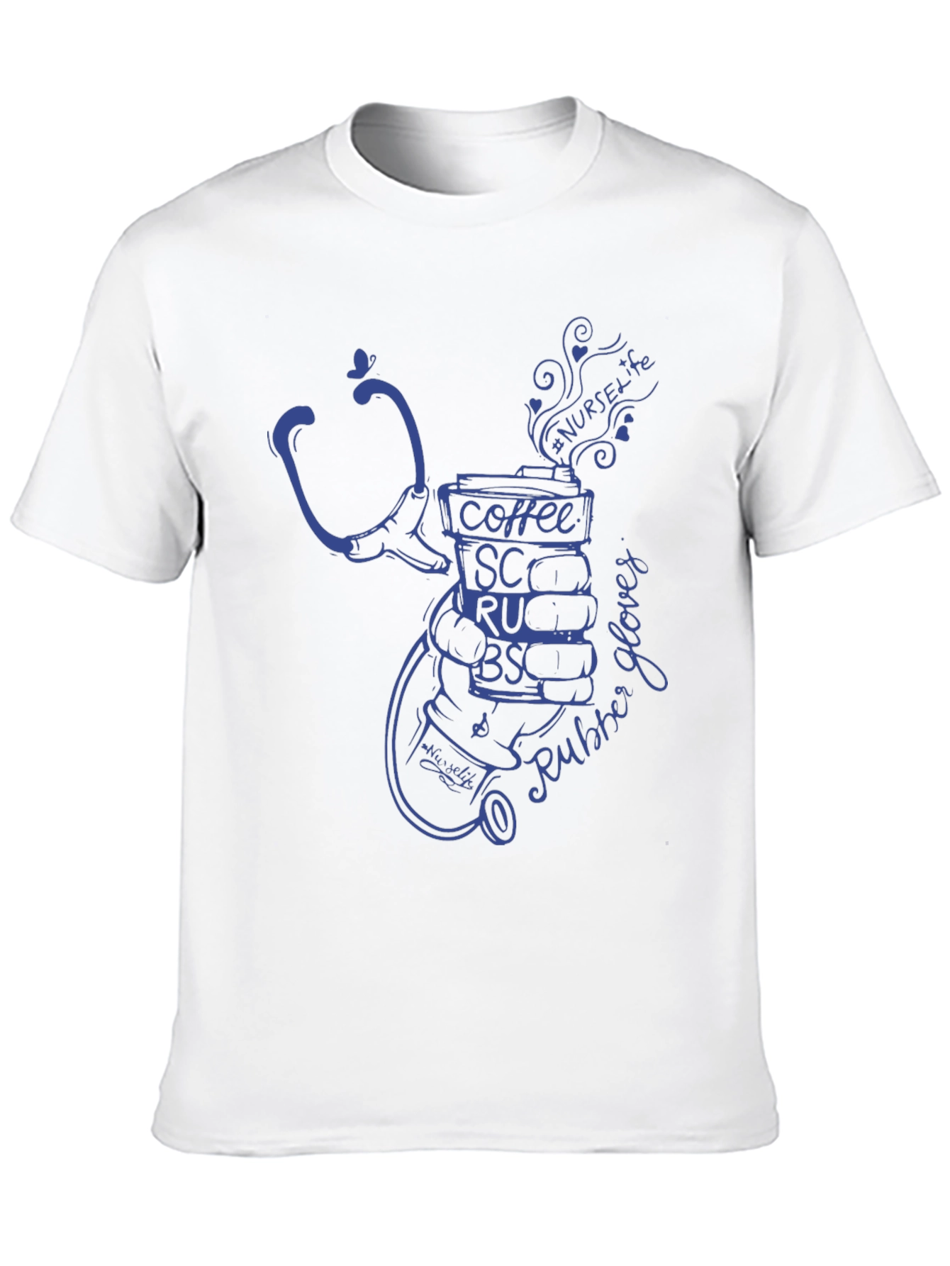 Nurse Life Coffee Stethoscope Graphic Tee