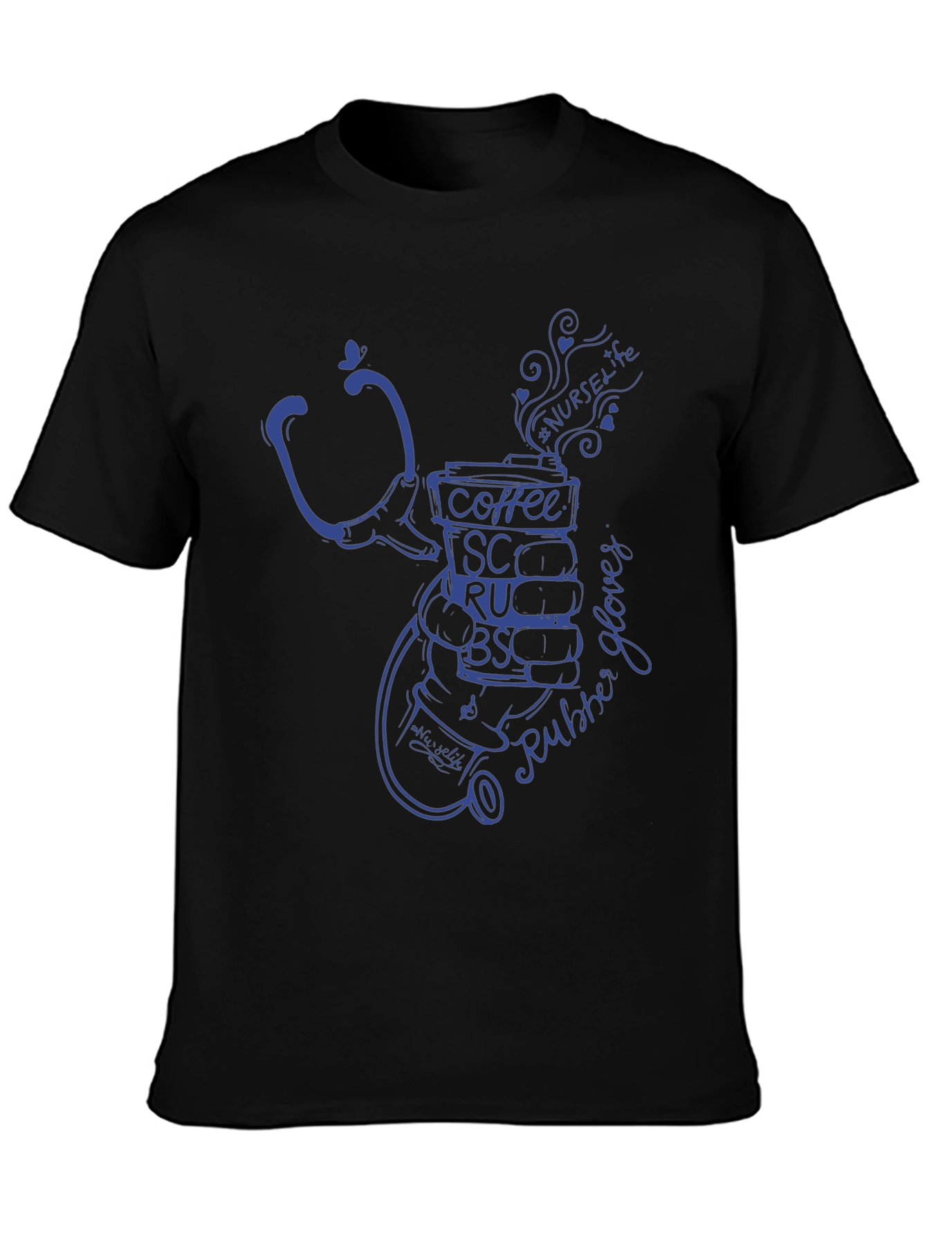 Nurse Life Coffee Stethoscope Graphic Tee