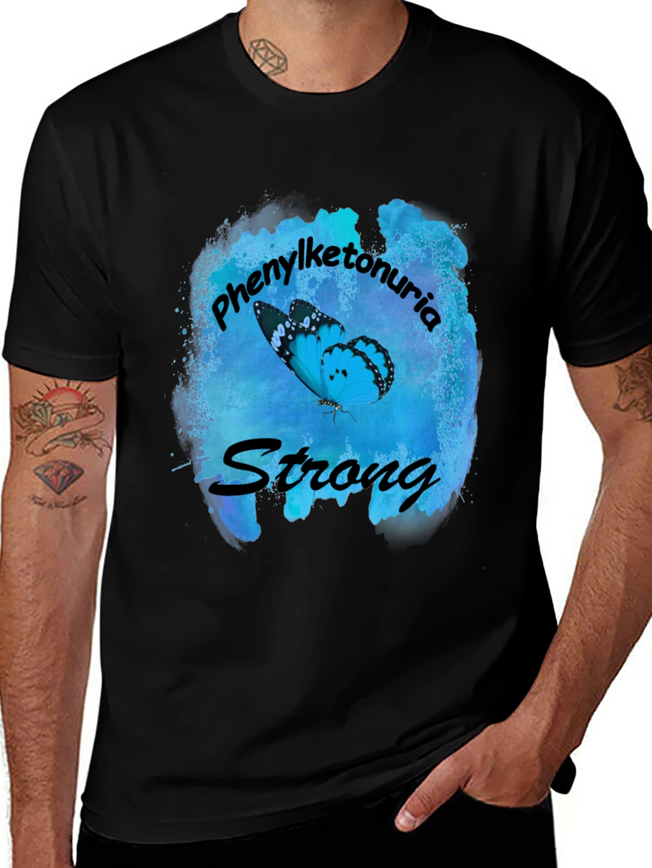 Phenylketonuria Awareness Butterfly T-Shirt