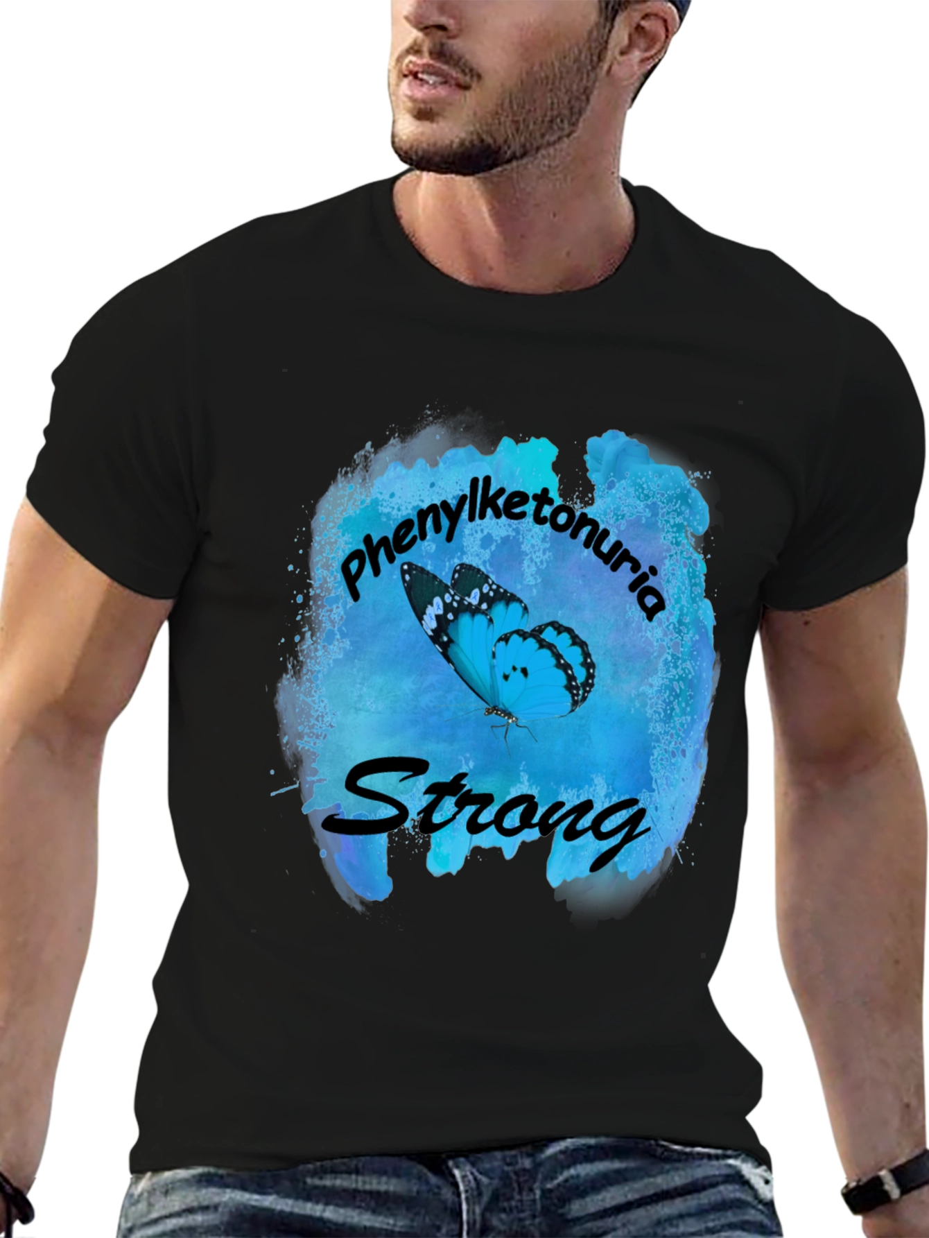 Phenylketonuria Awareness Butterfly T-Shirt