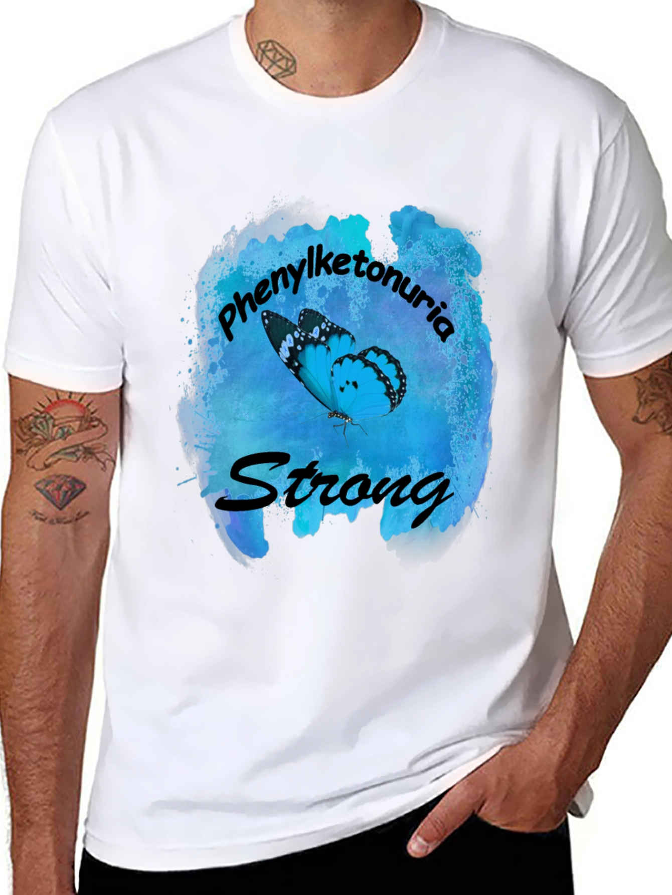 Phenylketonuria Awareness Butterfly T-Shirt