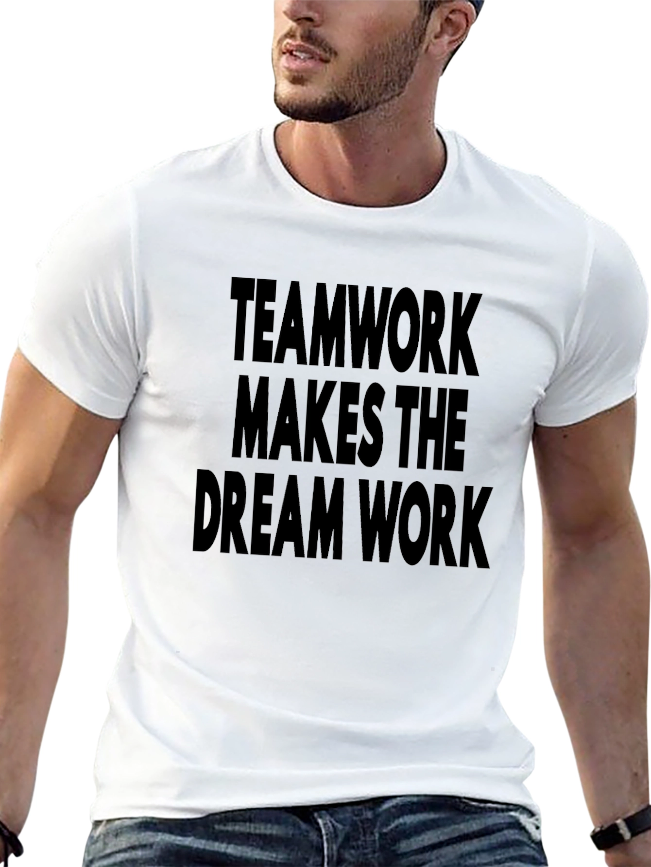 Teamwork Makes the Dream Work Black Tee