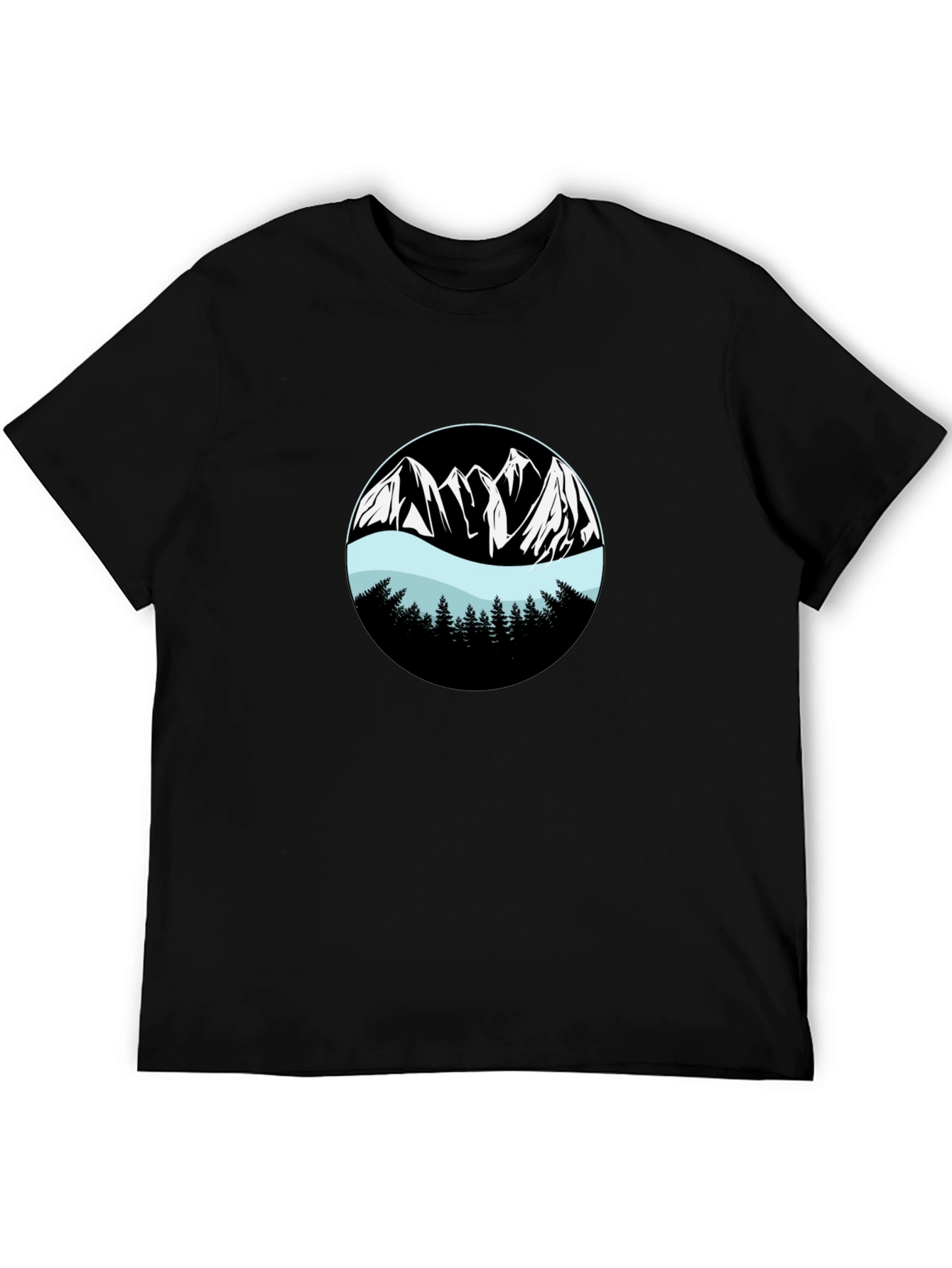 Mountain Graphic Black T-Shirt