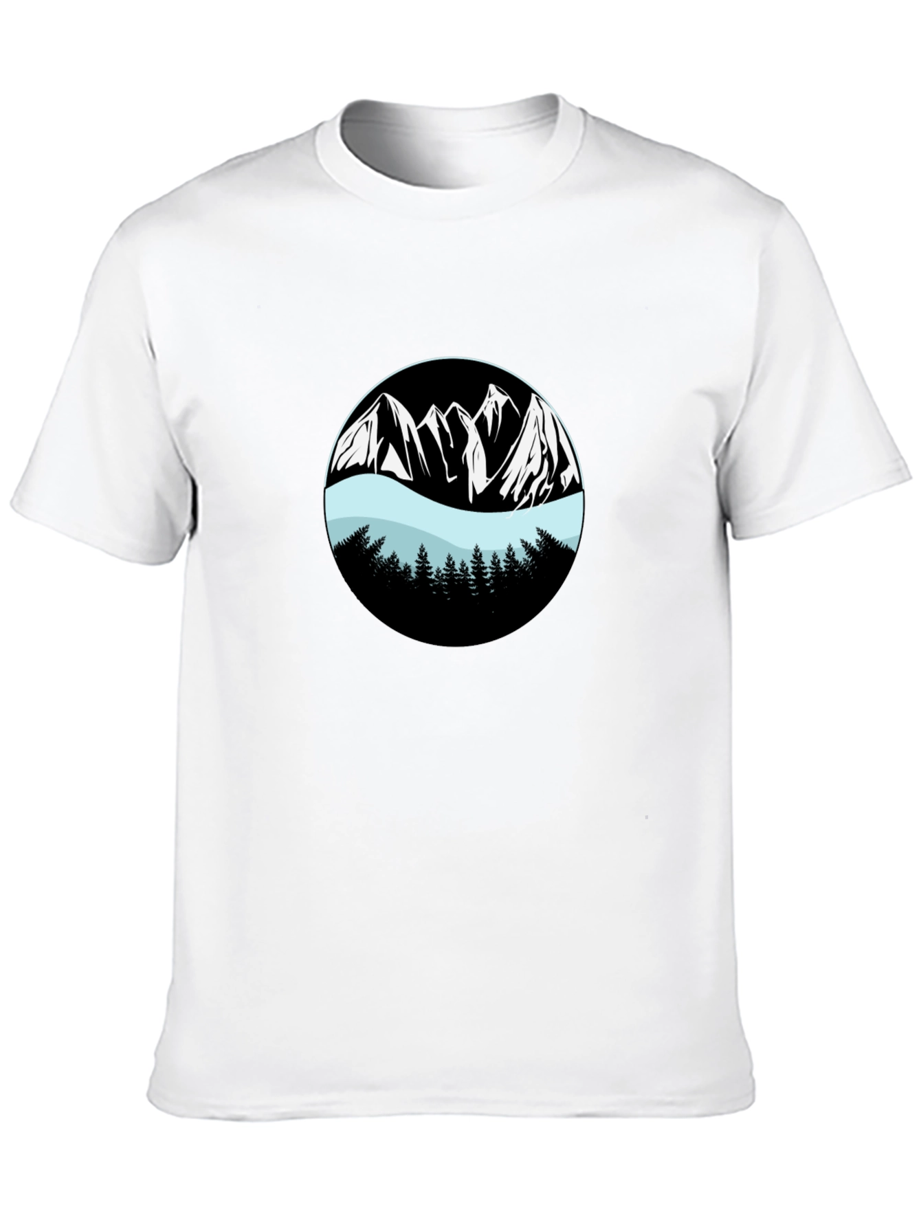 Mountain Graphic Black T-Shirt
