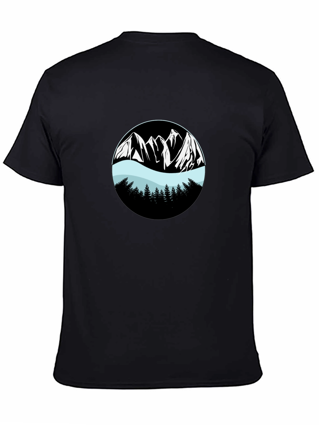 Mountain Graphic Black T-Shirt