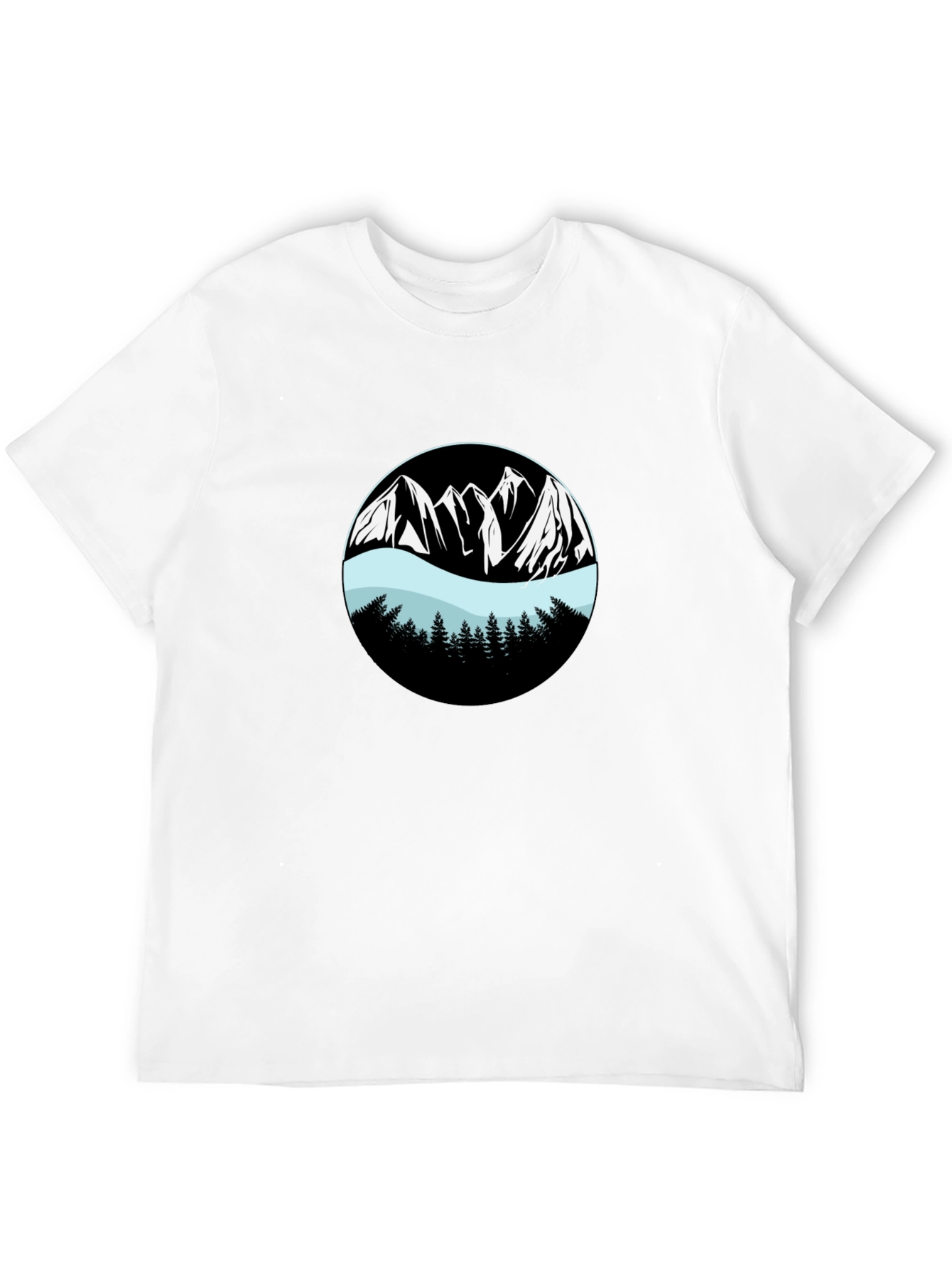 Mountain Graphic Black T-Shirt
