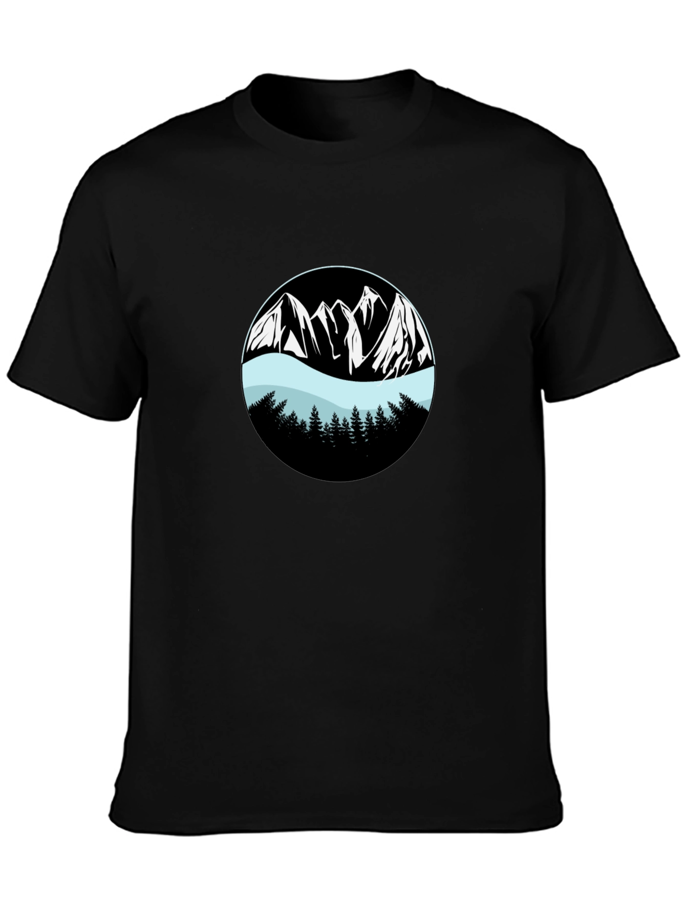 Mountain Graphic Black T-Shirt