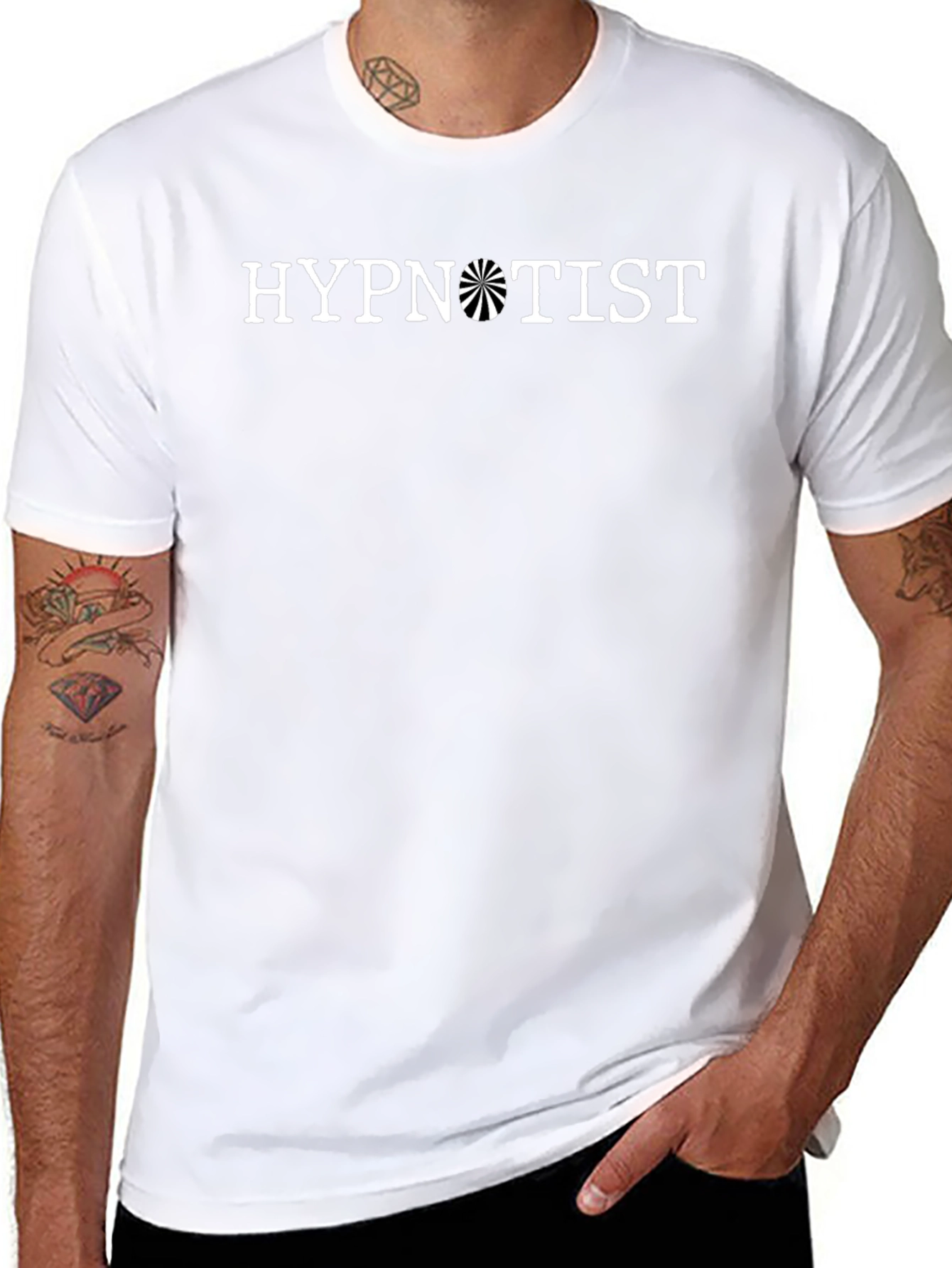 Hypnotist Graphic Tee - Black Cotton Blend