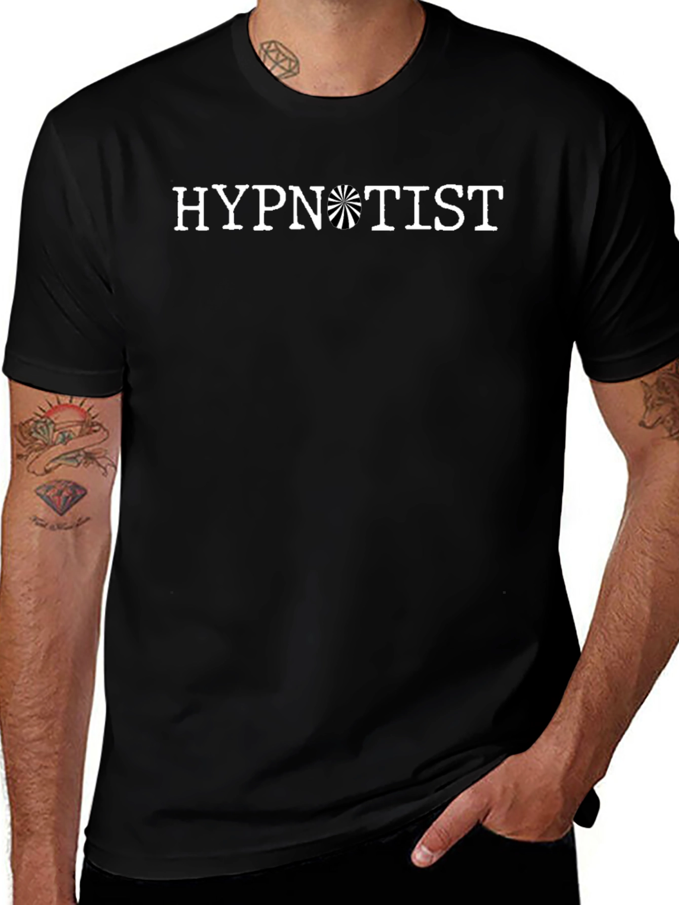 Hypnotist Graphic Tee - Black Cotton Blend